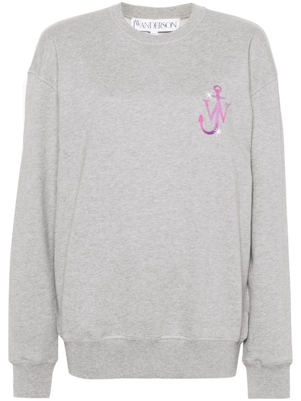 embroidered-logo cotton sweatshirt - 1
