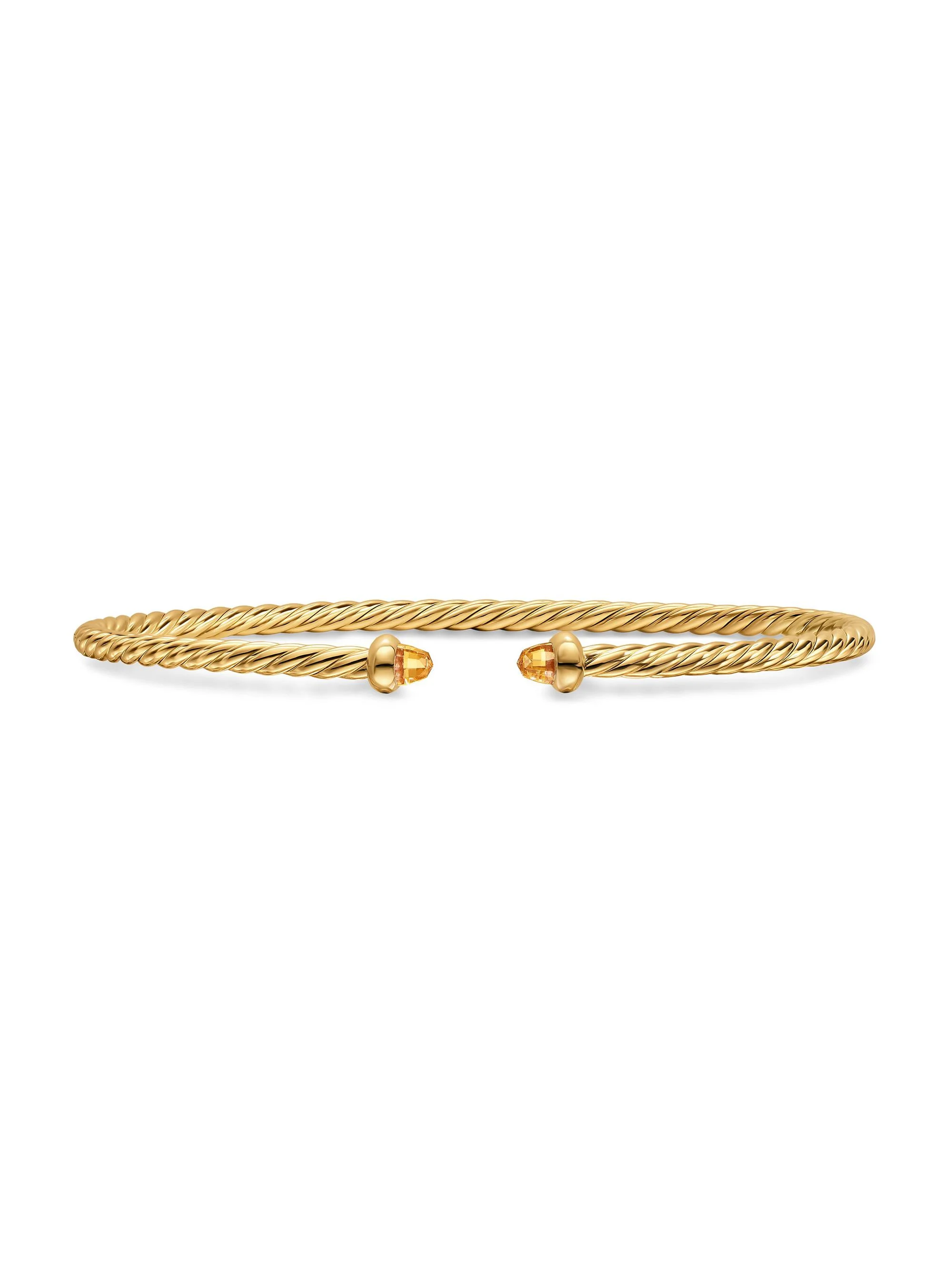 Women's Micro Cablespira Flex Bracelet in 18K Yellow Gold - Citrine - 1
