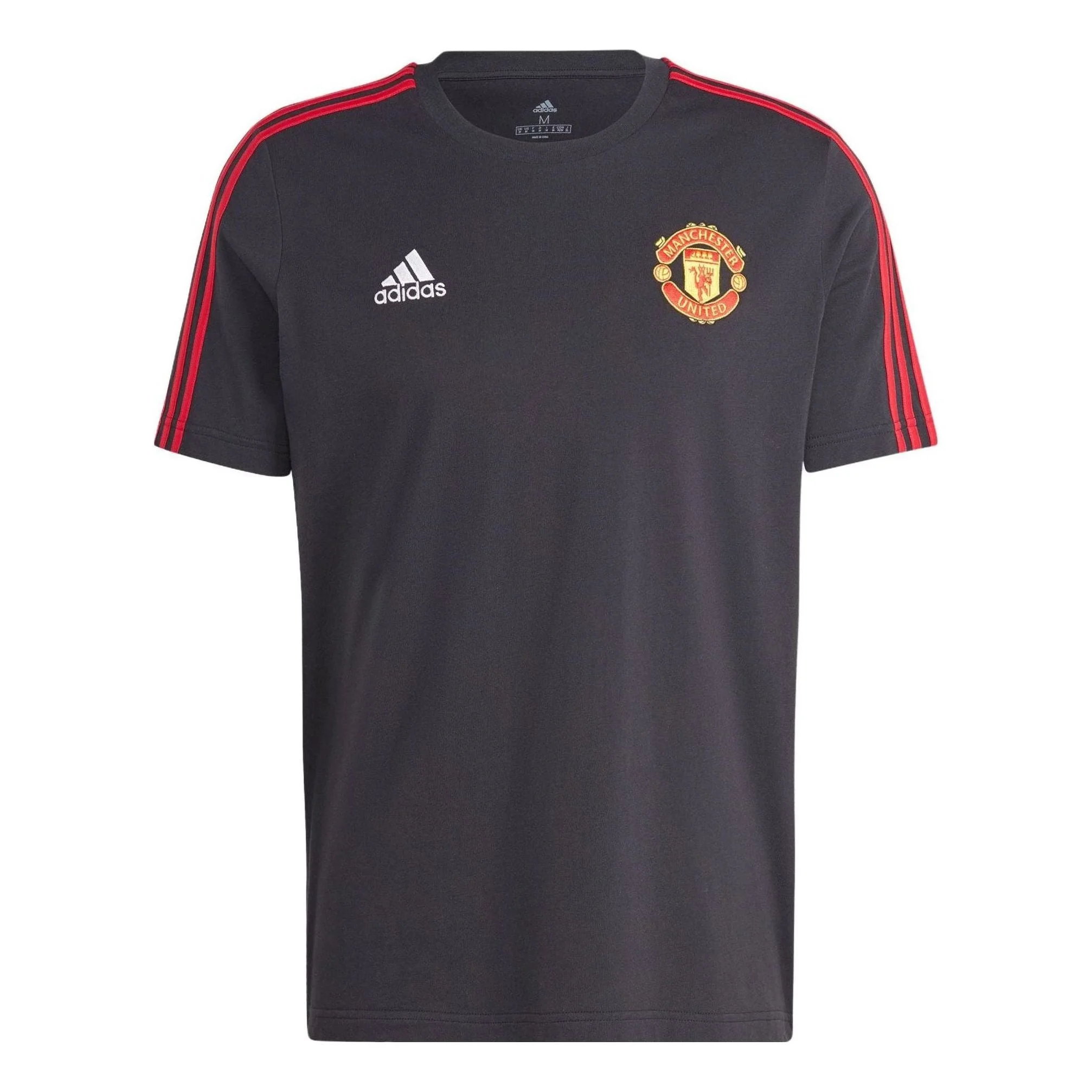 adidas Manchester United DNA 3-Stripes Tee 'Black' IA8517 - 1