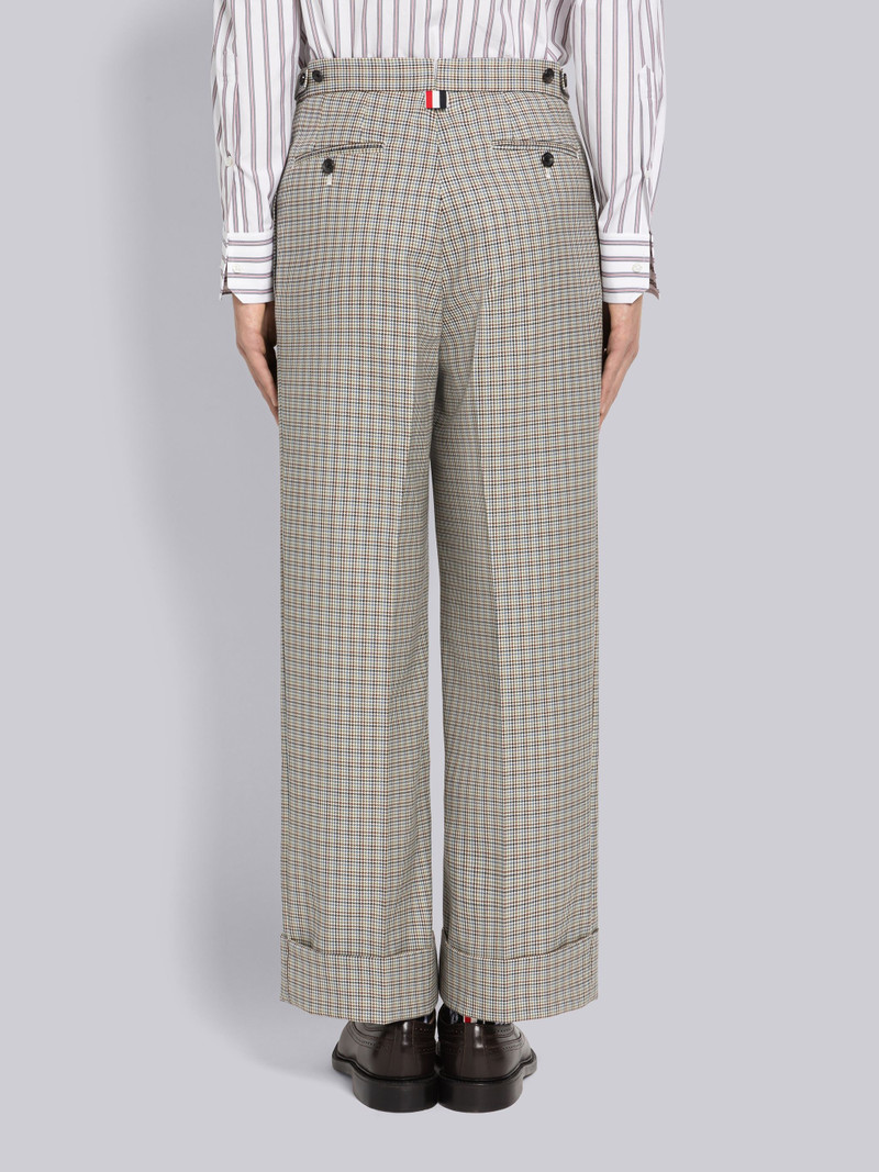 Wool Houndstooth Single Pleat Trouser 3
