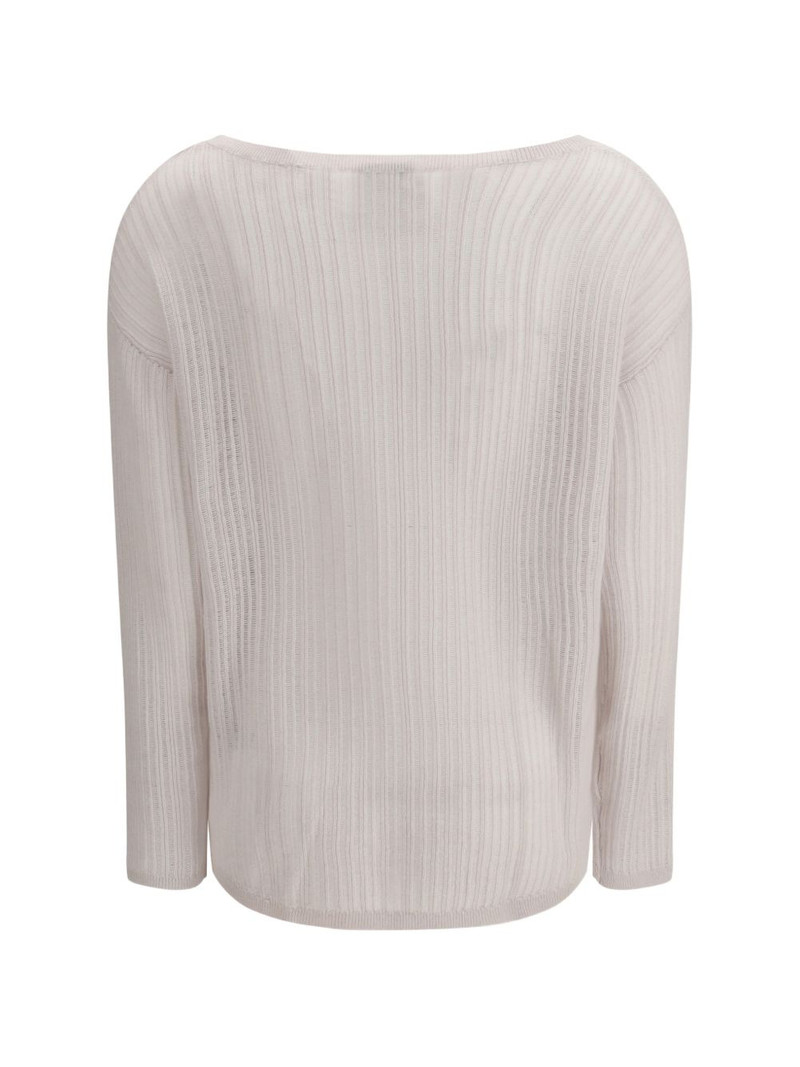 Allude boatneck ribbed knitwear outlook