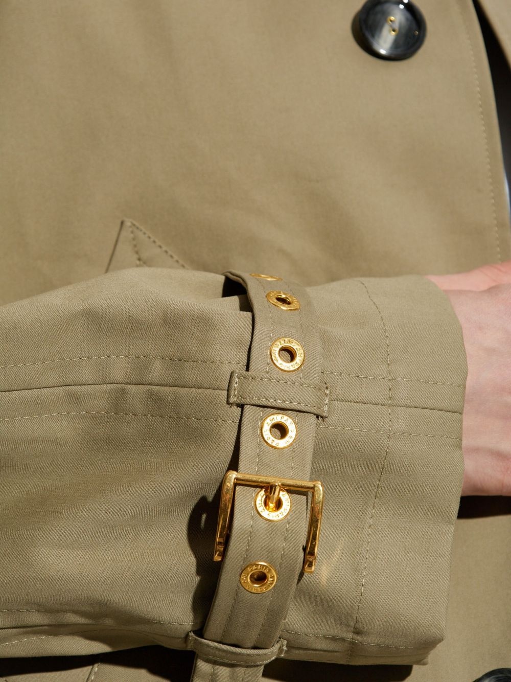 cotton trench jacket - 5