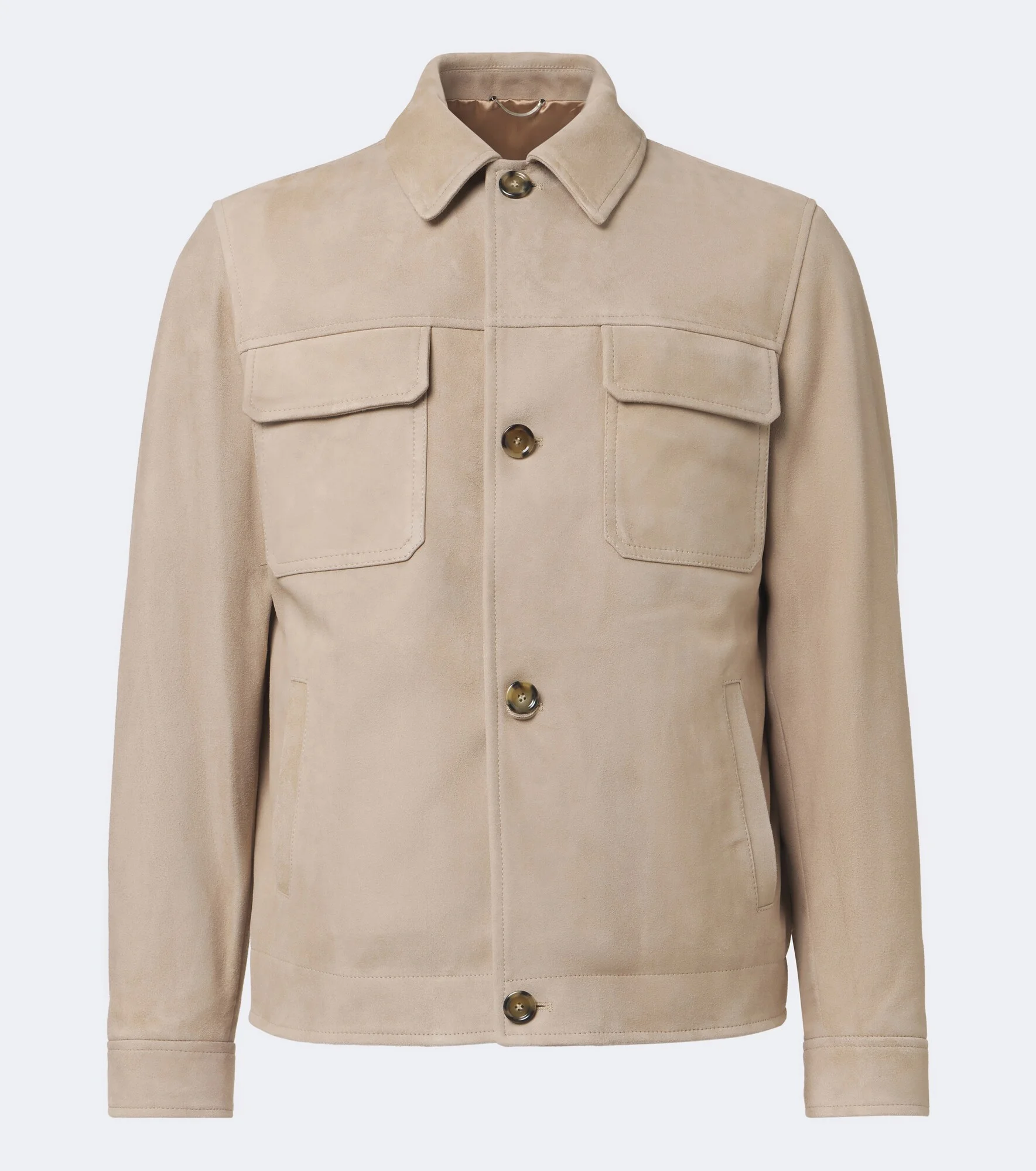 Suede blouson jacket - 1