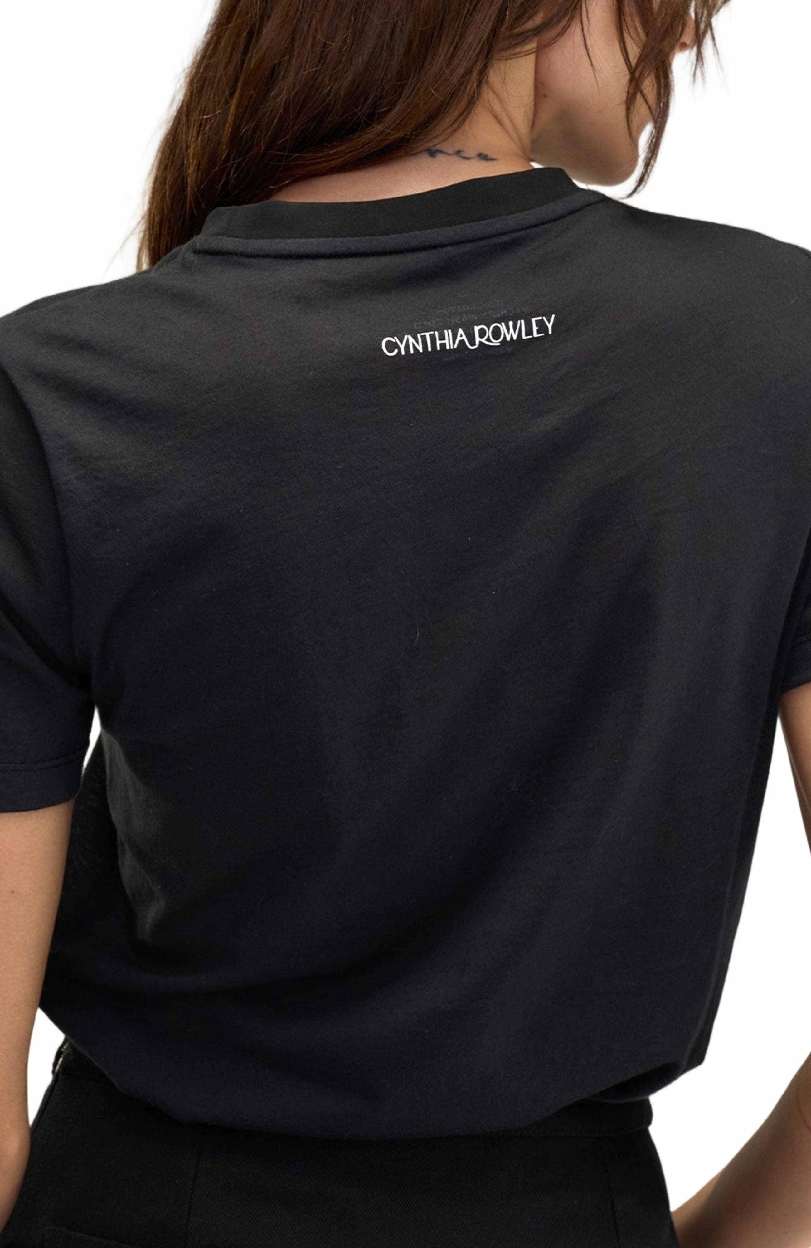 Cynthia Rowley Heart of Gold Tee in Black at Nordstrom - 6