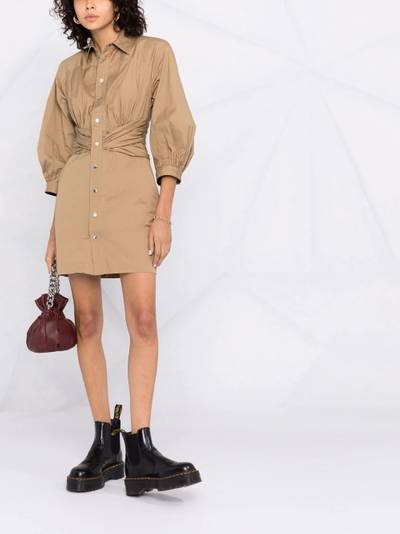 DSQUARED2 ruched-detail shirt dress outlook