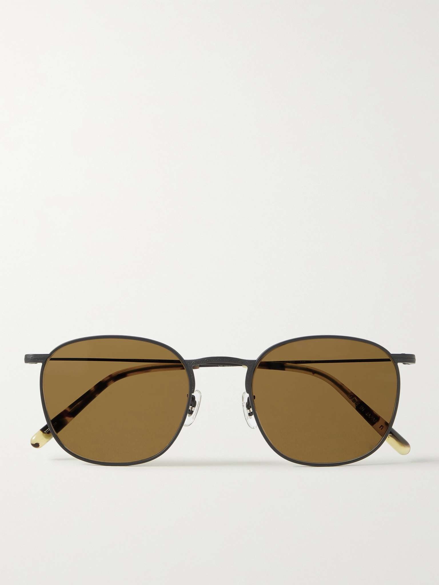 Goldsen Sun Round-Frame Gold-Tone Sunglasses - 1