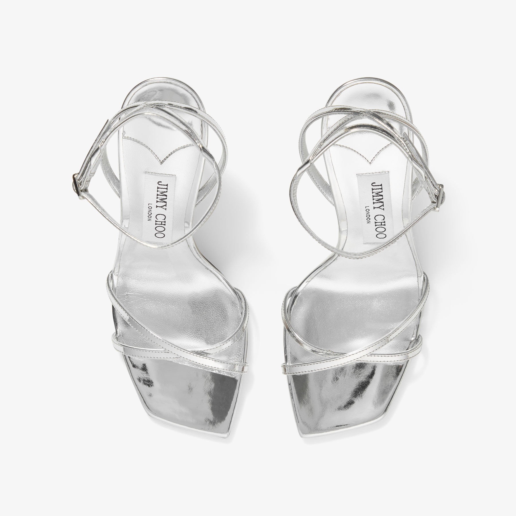 Metz 100
Silver Liquid Metal Leather Sandal - 4