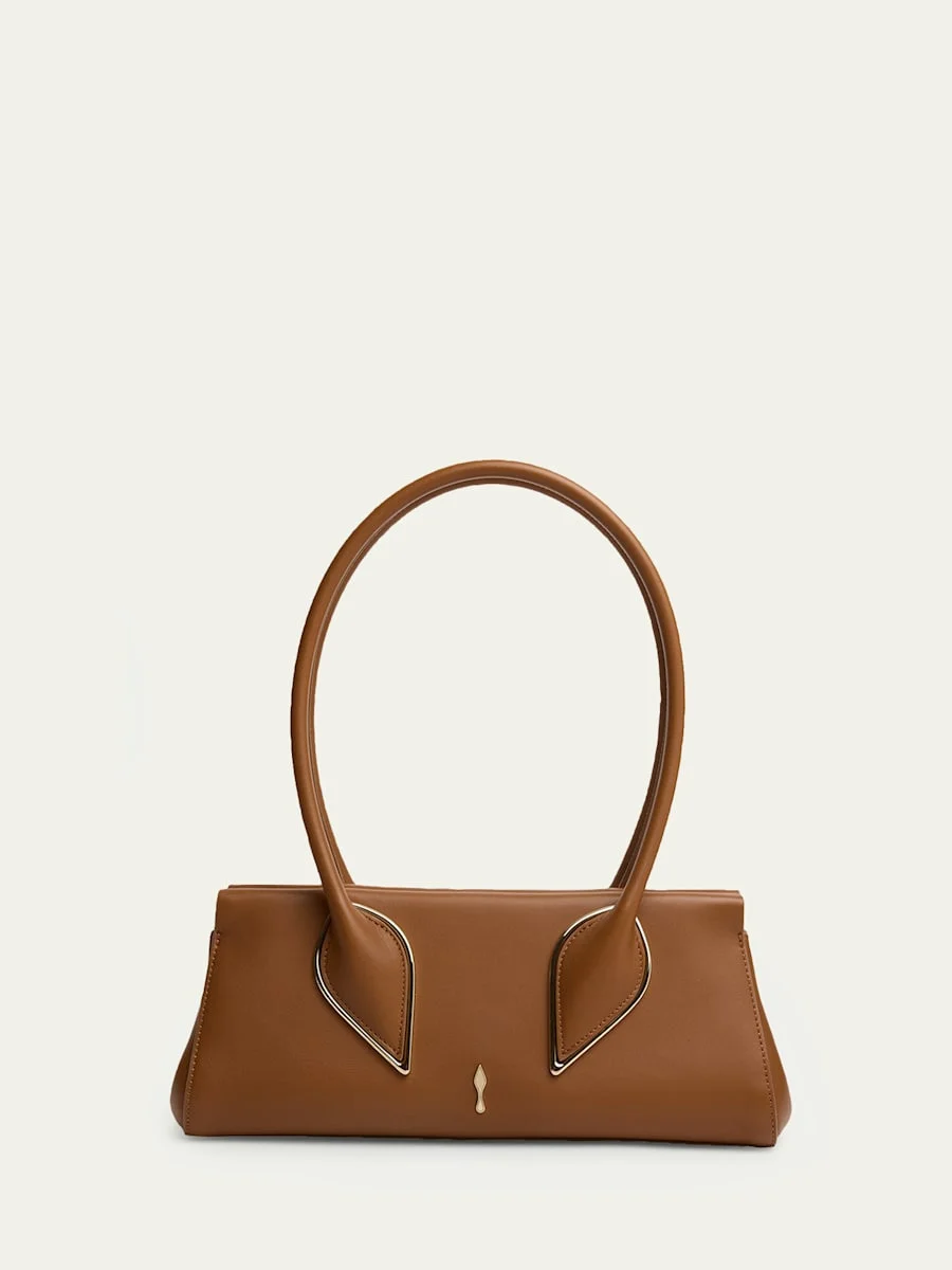 Venus Calf Leather Baguette Shoulder Bag - 1