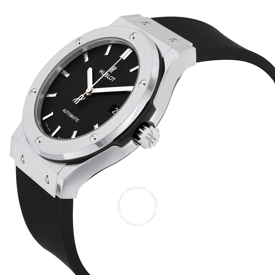 Hublot Classic Fusion Automatic Black Dial Black Rubber Men's 45mm Watch 511.NX.1171.RX - 2