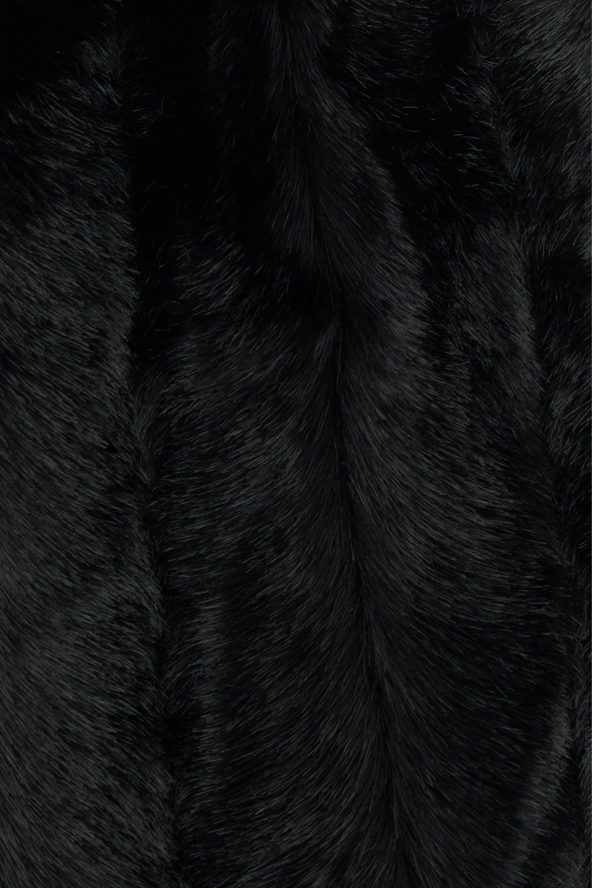 Black eco fur scarf - 3