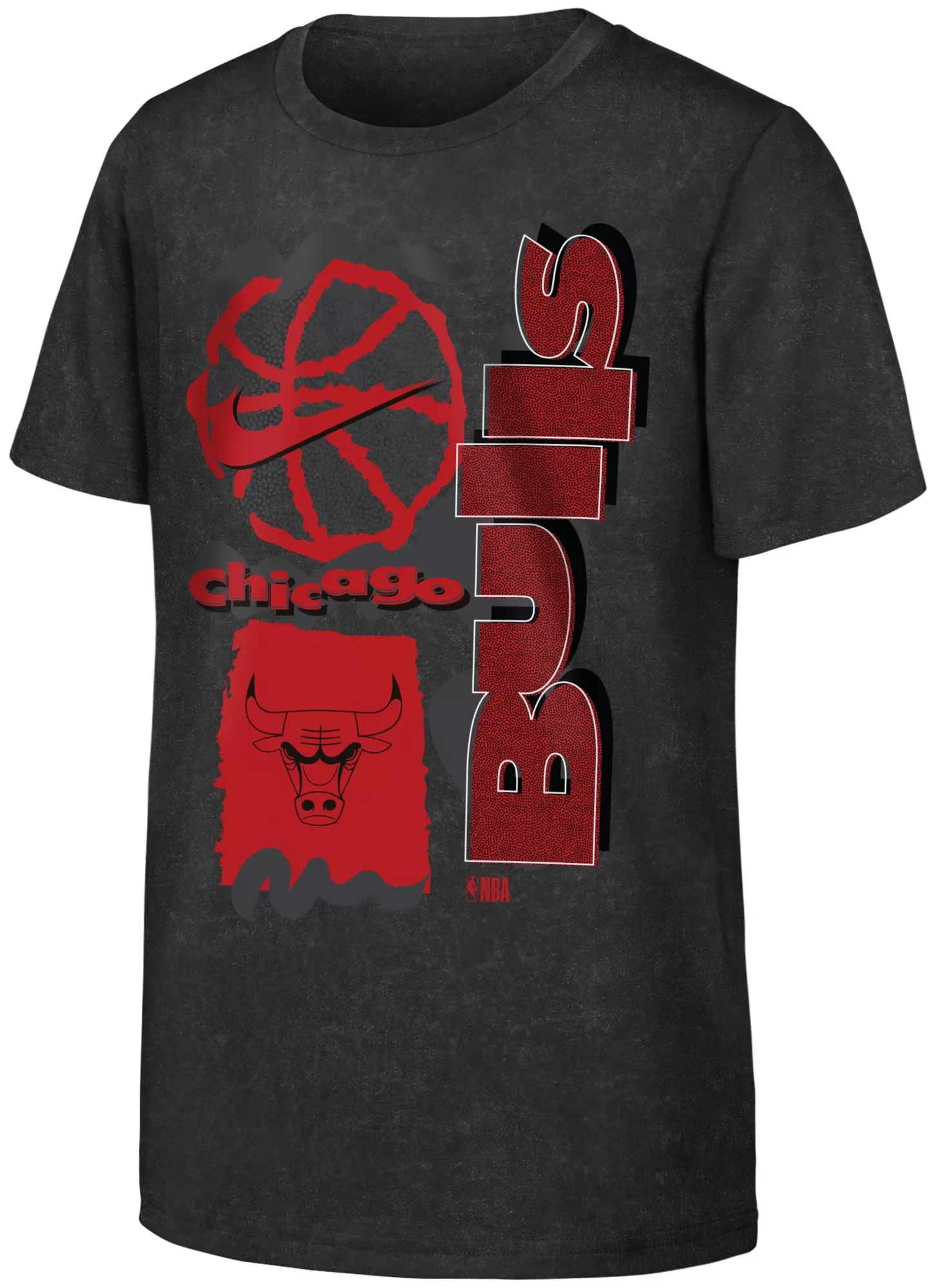 Nike Youth Chicago Bulls Black OGC Max 90 Short Sleeve T-Shirt - 1