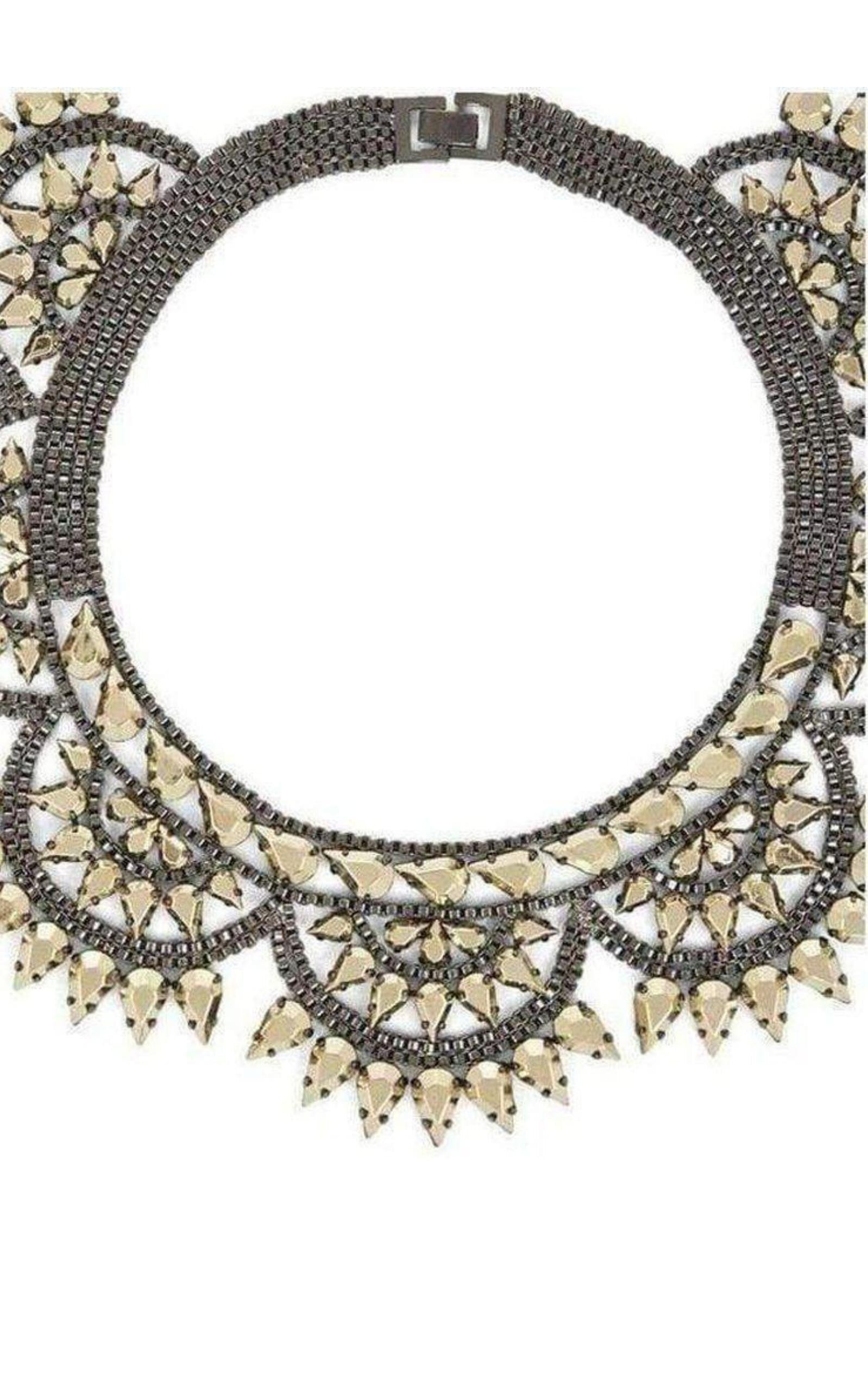 BCBGMAXAZRIA - Metal-Spike Bib Necklace - 2