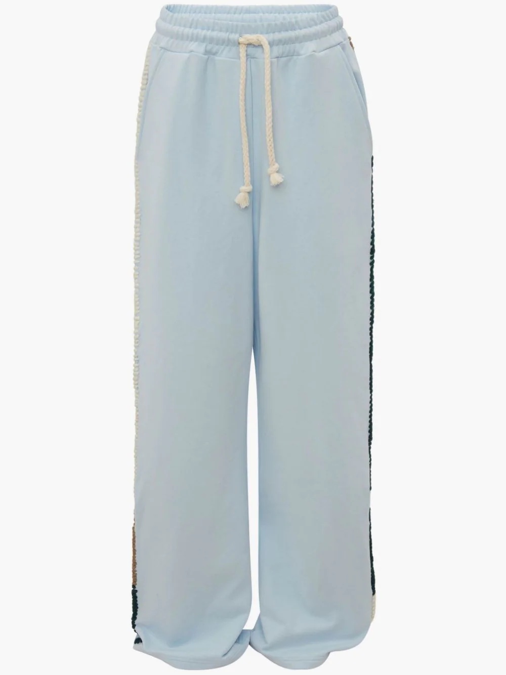 WIDE LEG CONTRAST STITCH TRACK PANT - 1