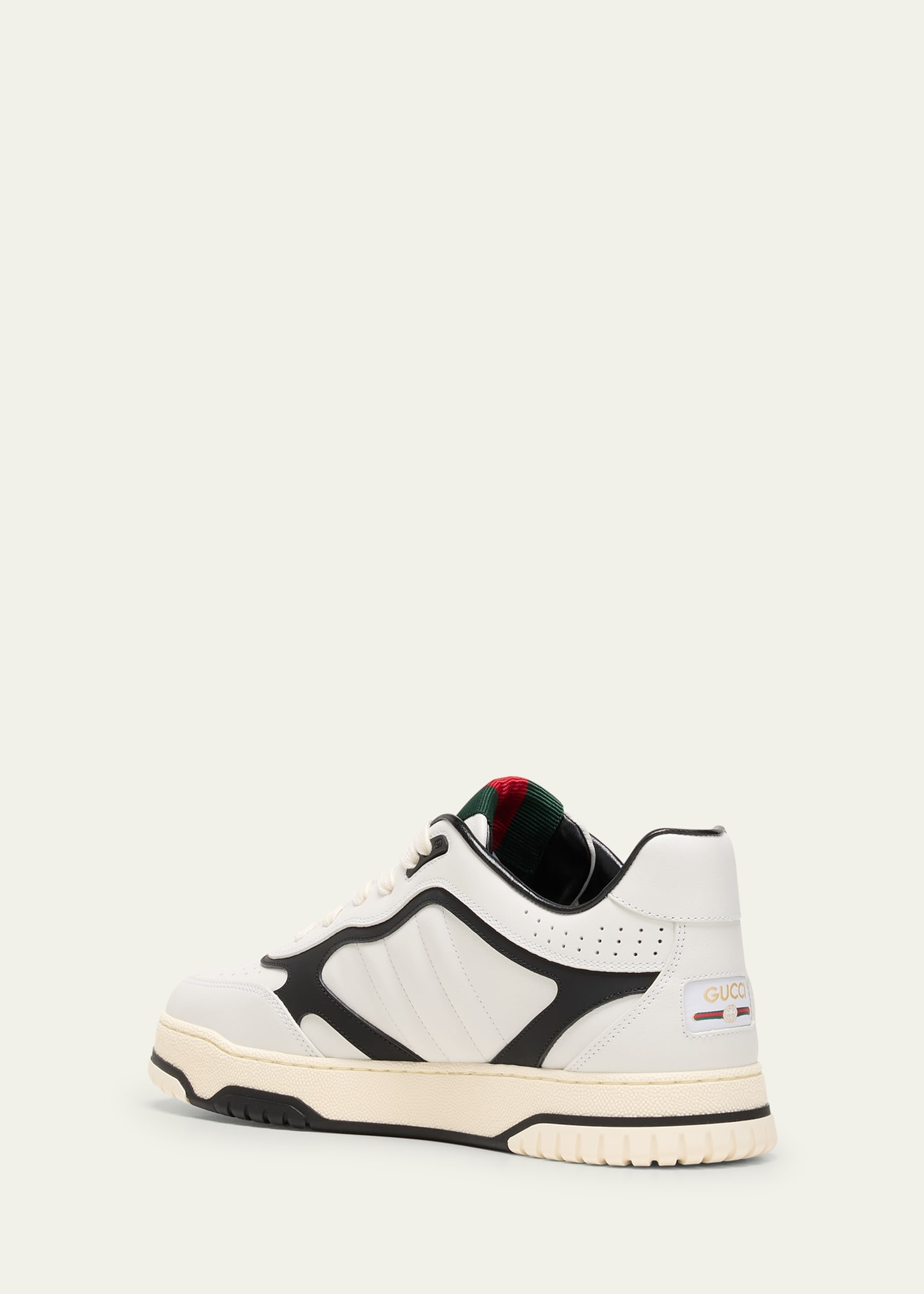 Men's Re-Web Gummed Calf Leather Sneakers - 2