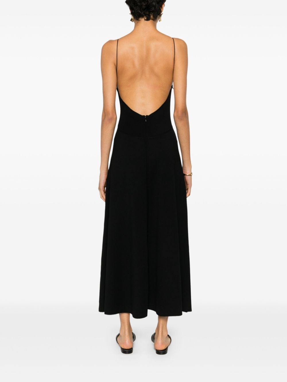 cut-out open-back dress - 4