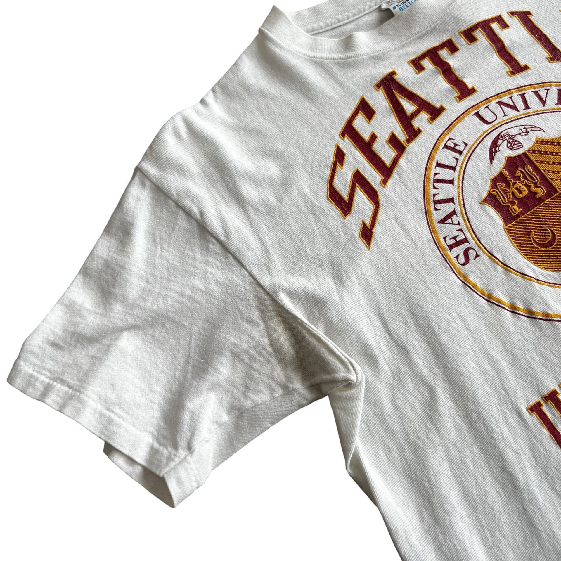Final Blow - Vintage 70s Seattle University Crest T-Shirt SZ L - 2
