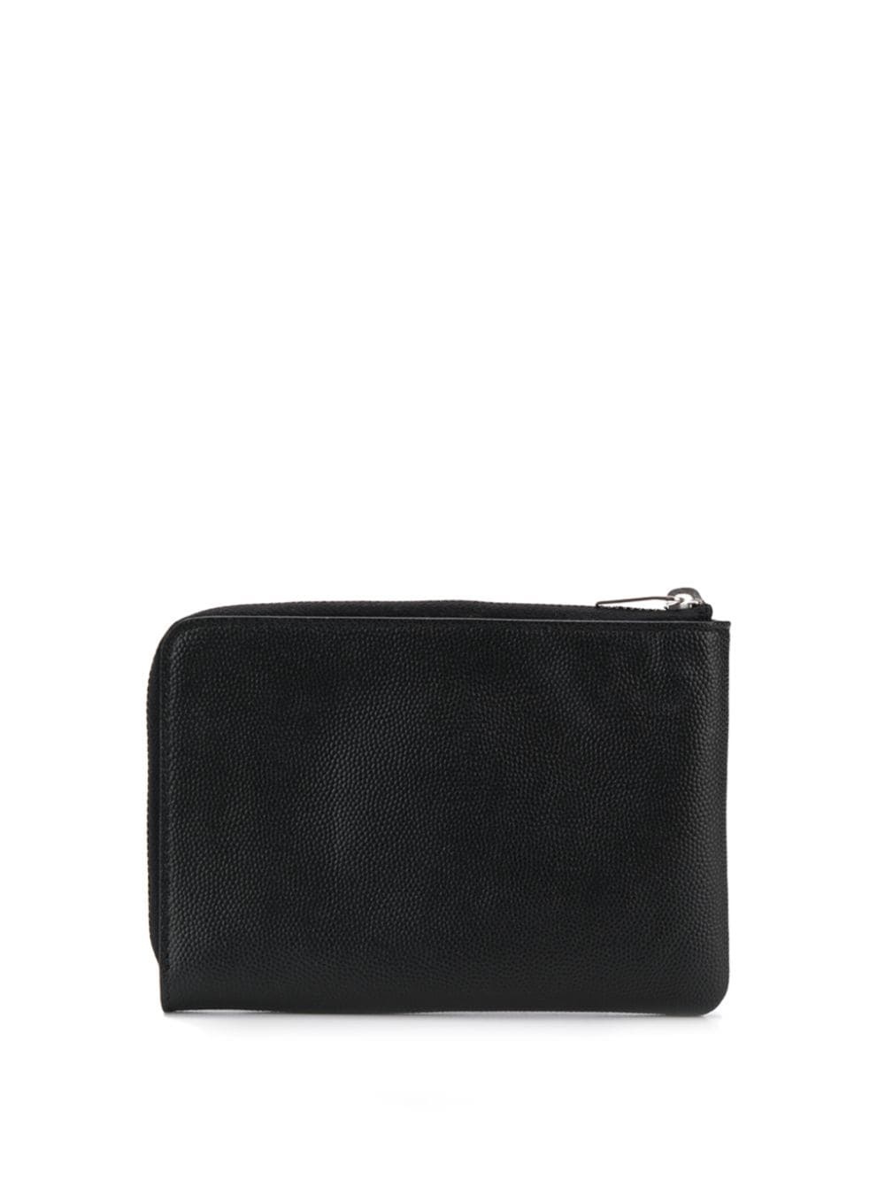 textured logo print key pouch - 2