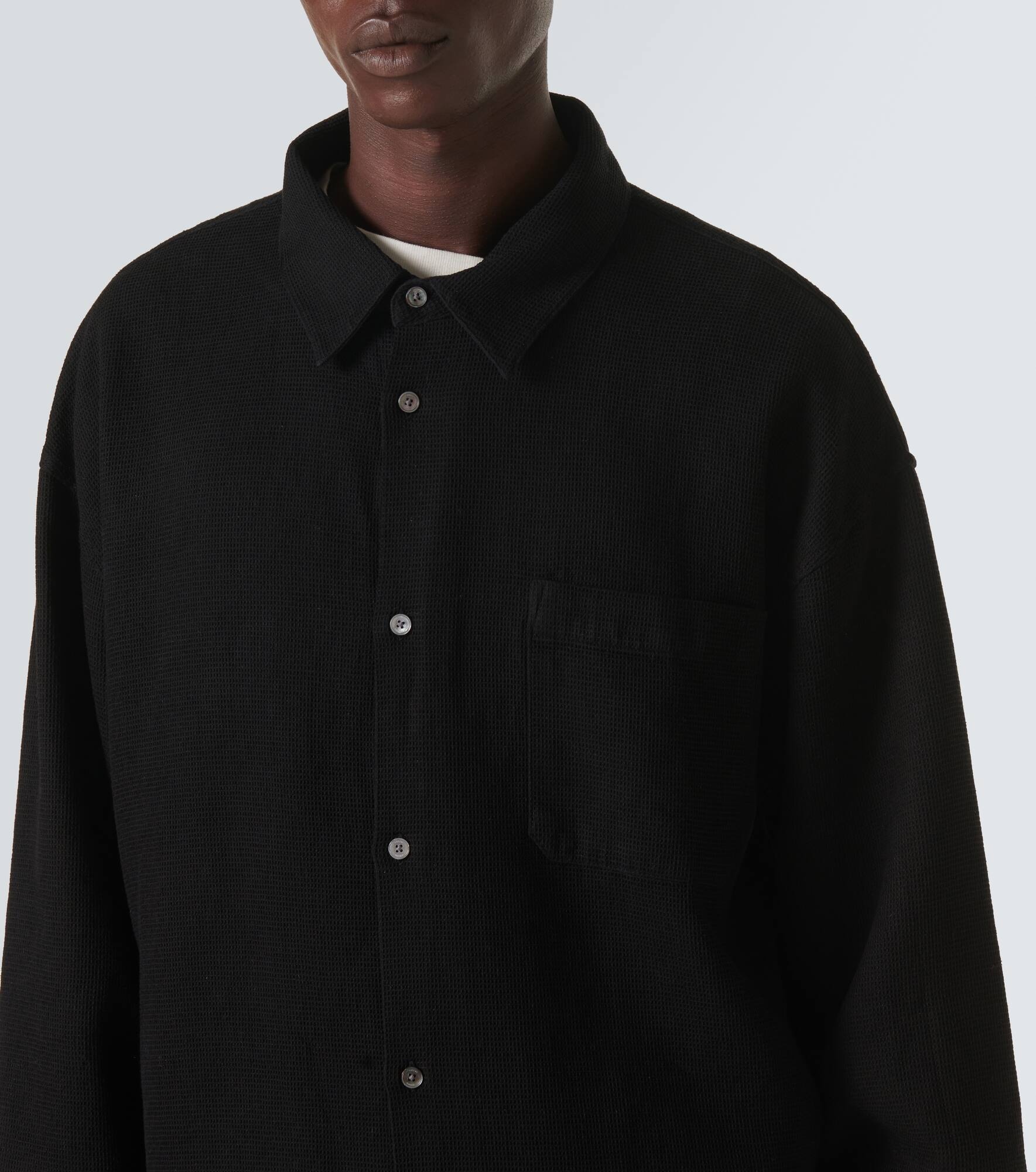 Waffle-knit shirt - 5