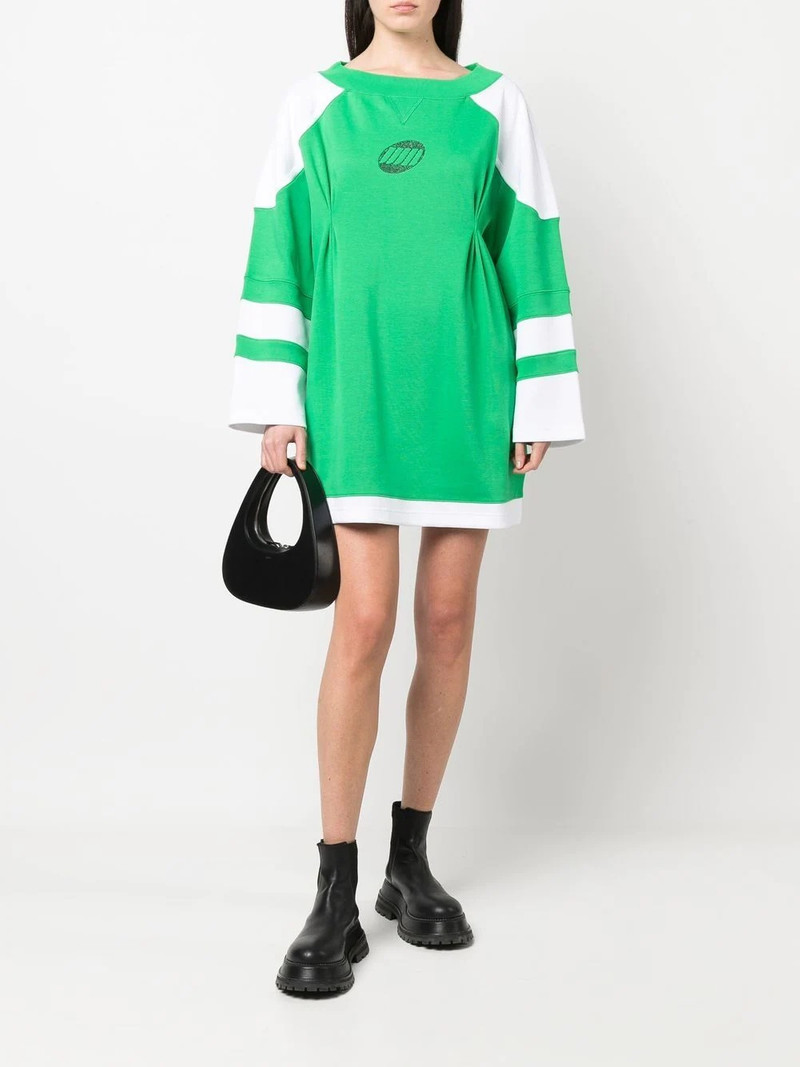 We11done long sleeve sweatshirt dress outlook