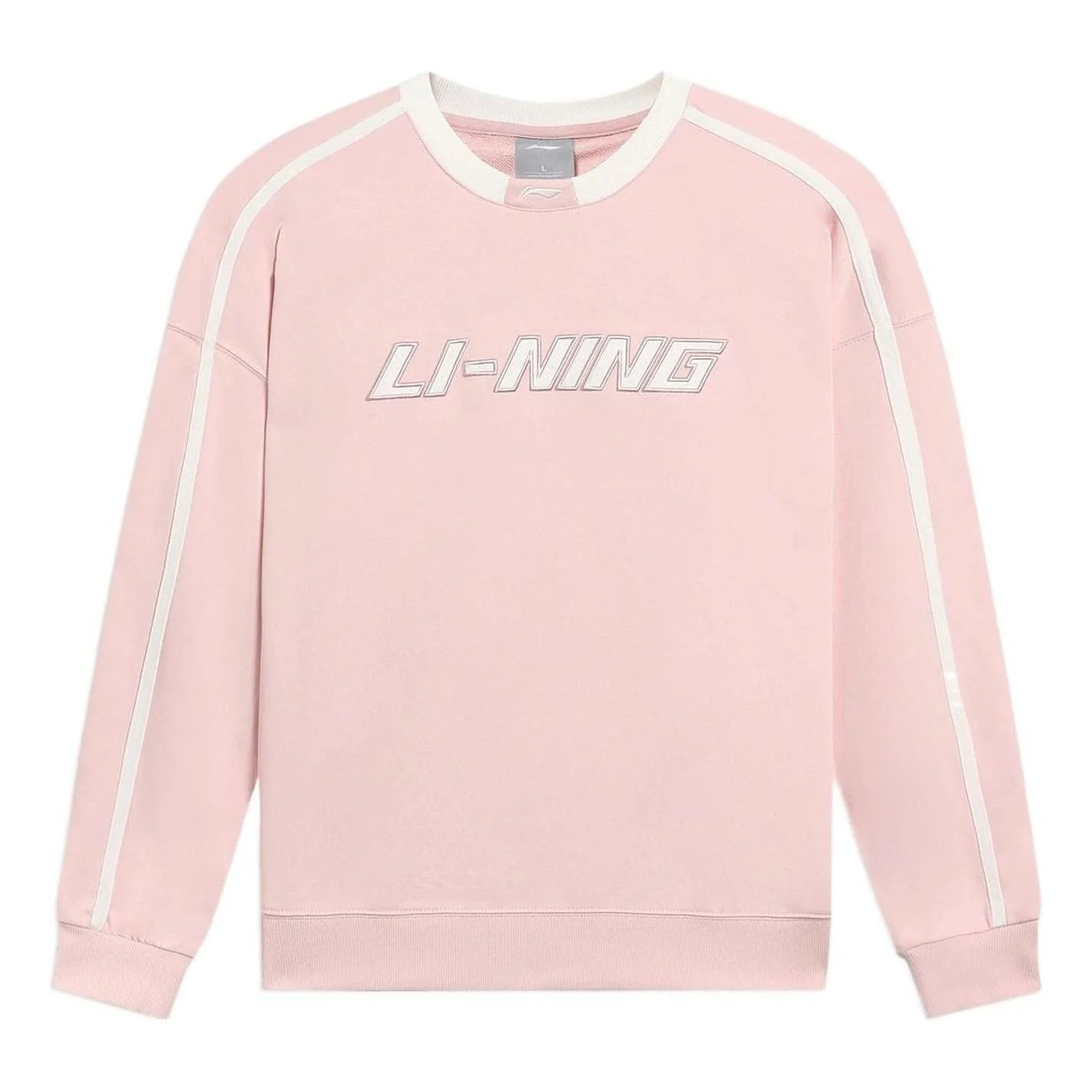Li-Ning Striped Graphic Sweatshirt 'Pink White' AWDRD50-5 - 1