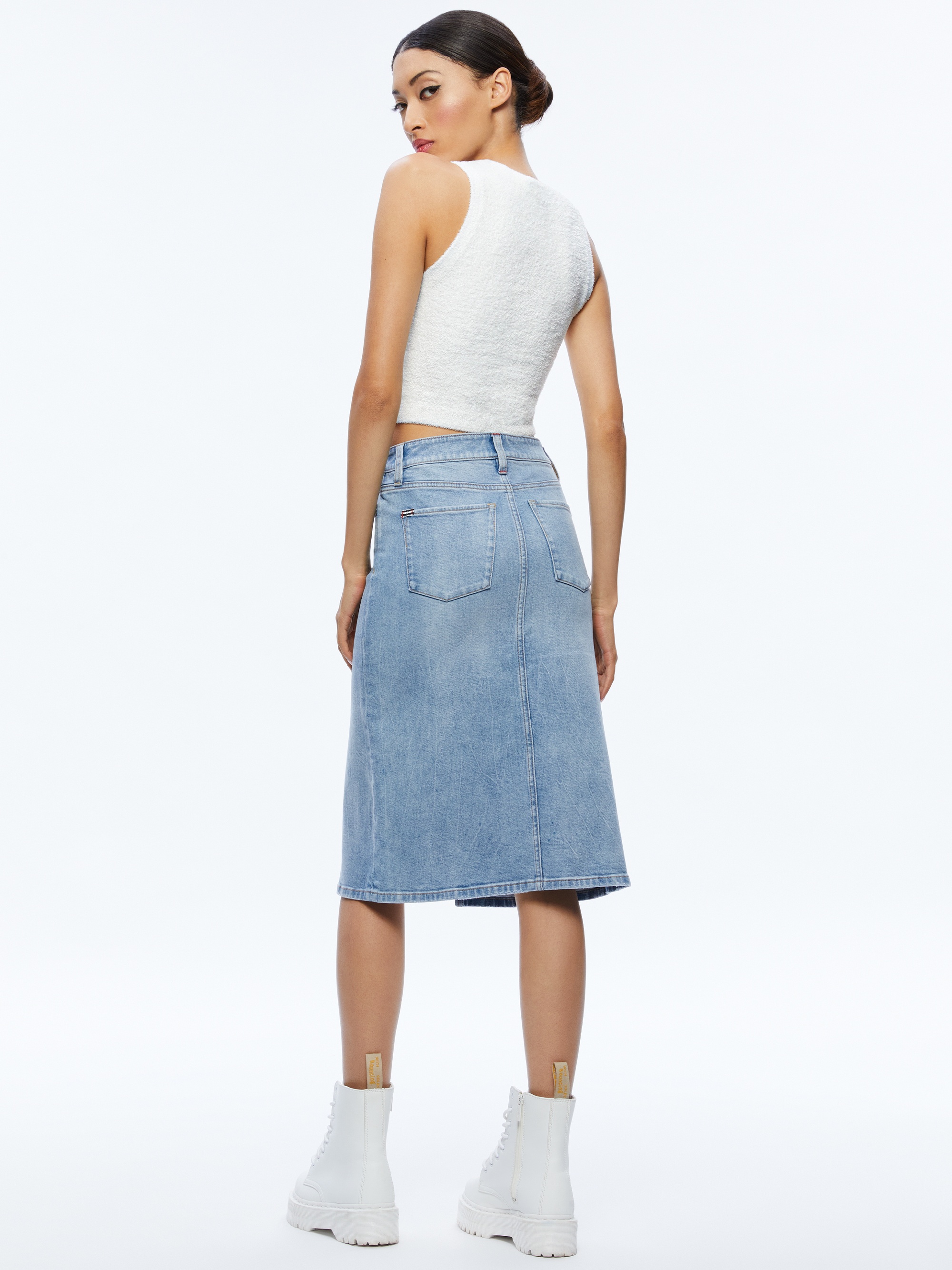 RYE MIDI DENIM SKIRT - 3