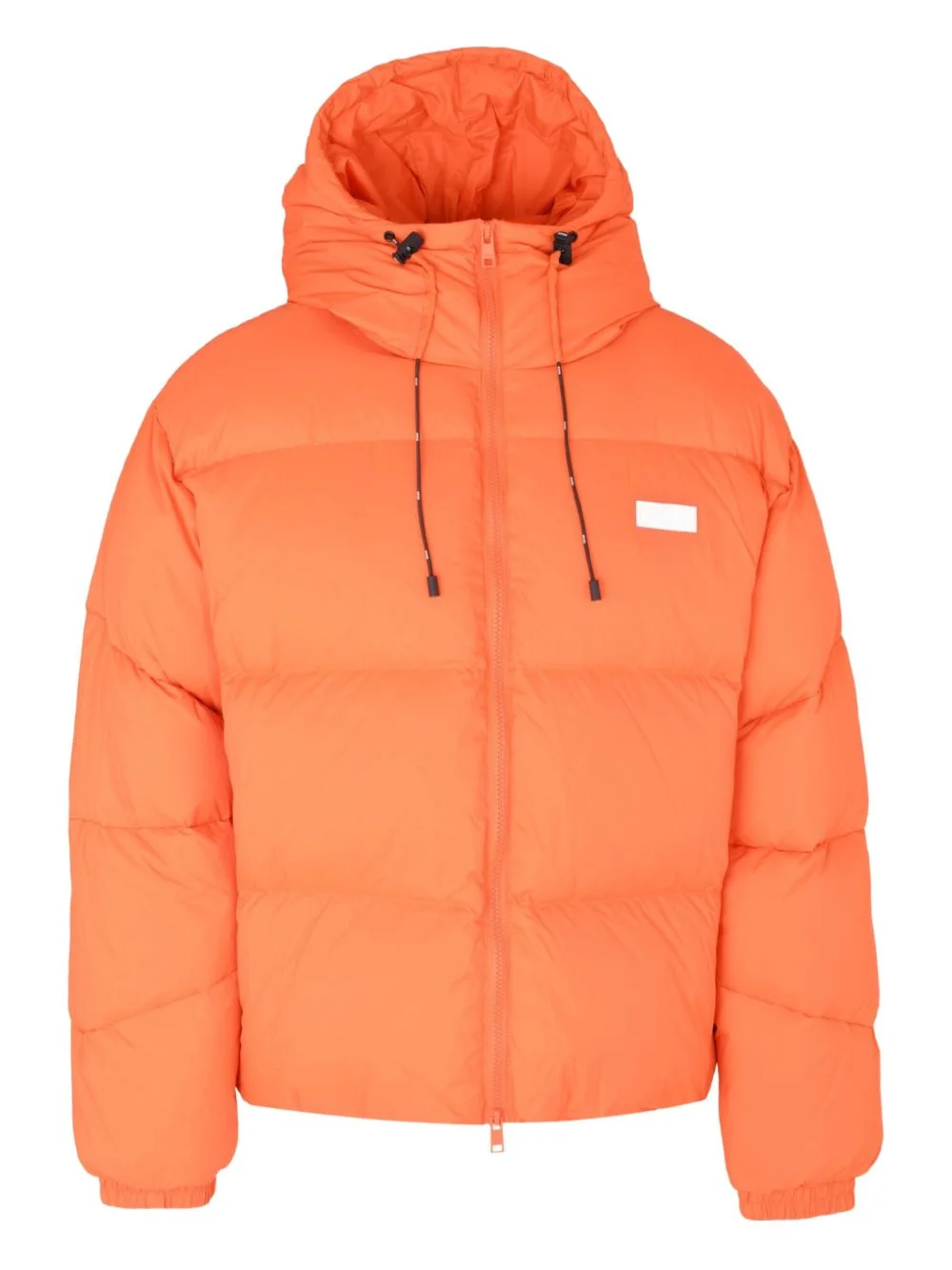 logo-plaque puffer jacket - 1