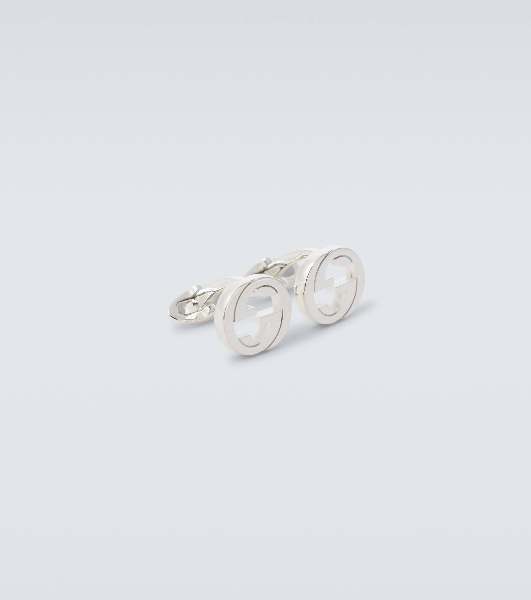 Interlocking G sterling silver cufflinks - 4