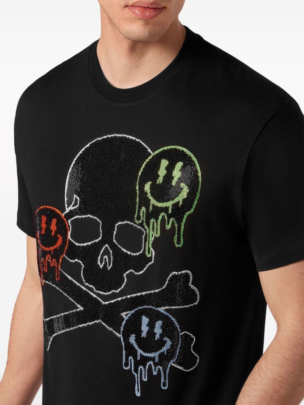 skull-print cotton T-shirt - 3