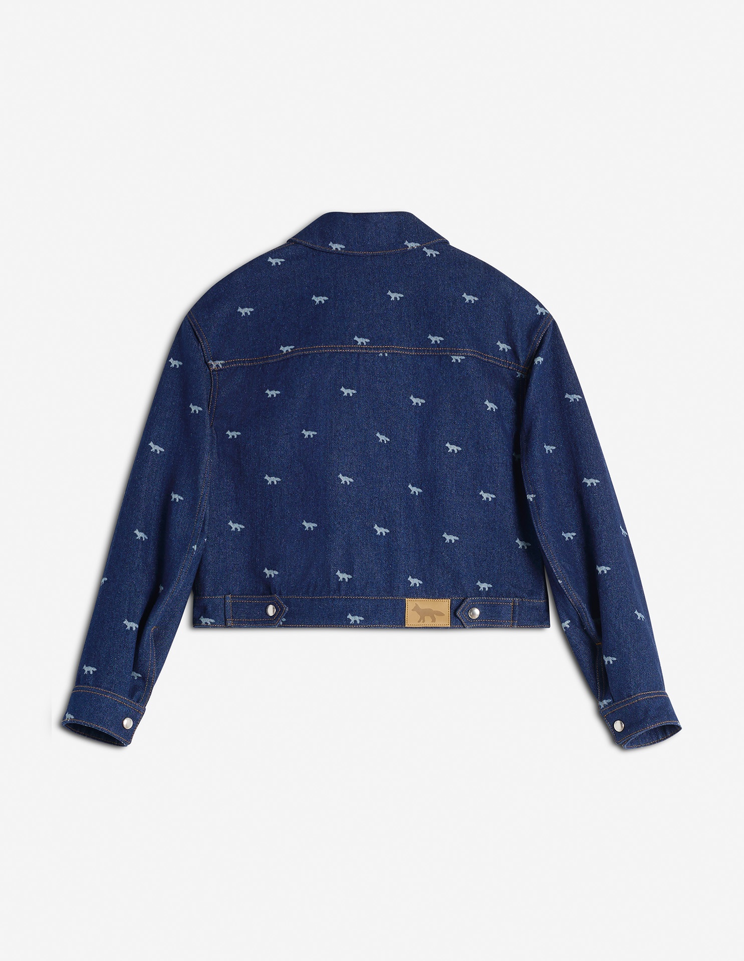 ZIPPED CROPPED DENIM JACKET - 6