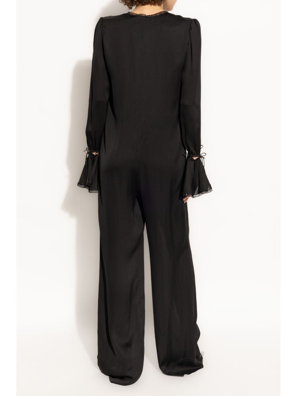 drawstring long-sleeve jumpsuit - 4