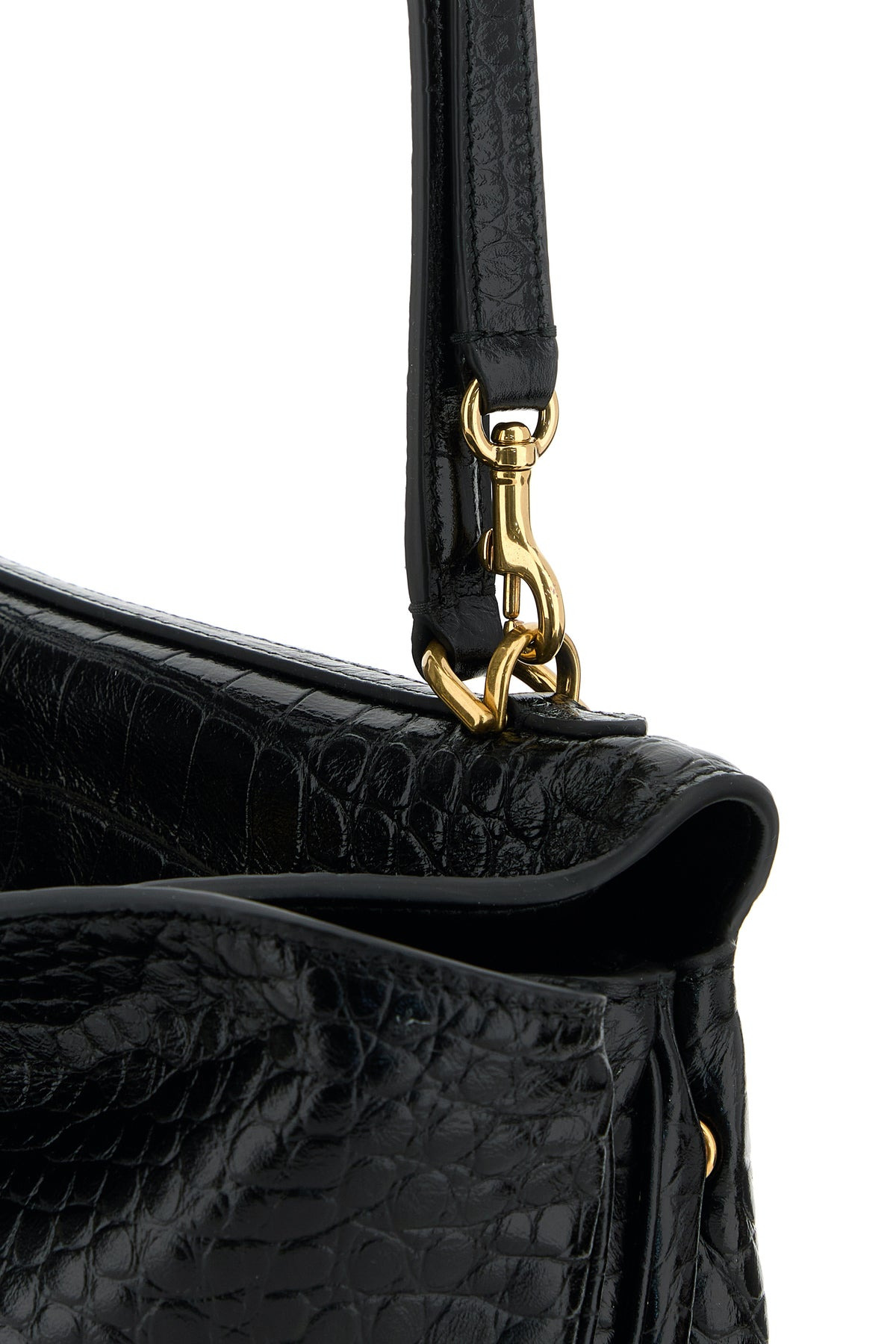 Black leather Rodeo handbag - 4