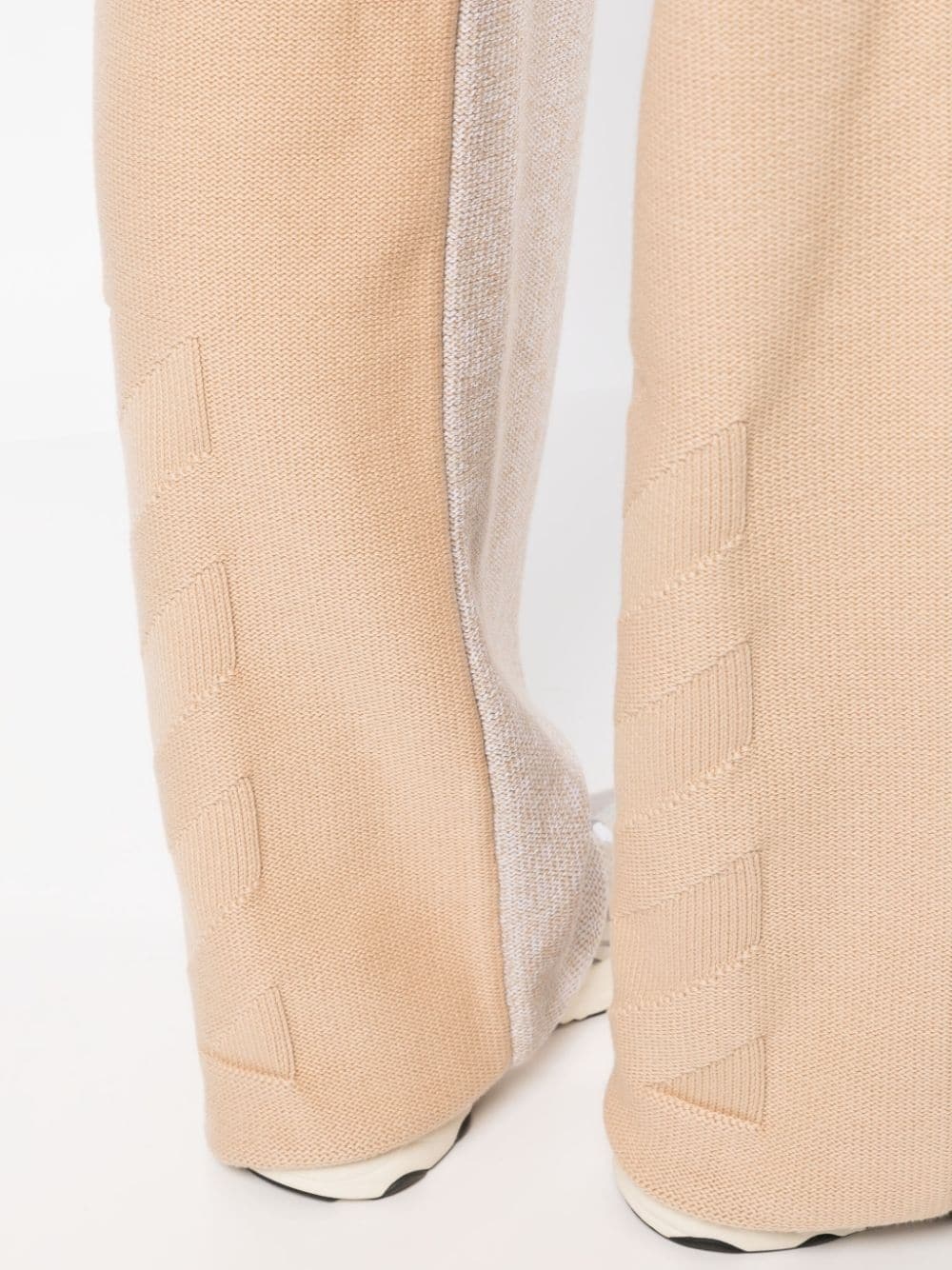 Diag Languid two-tone knit trousers - 5
