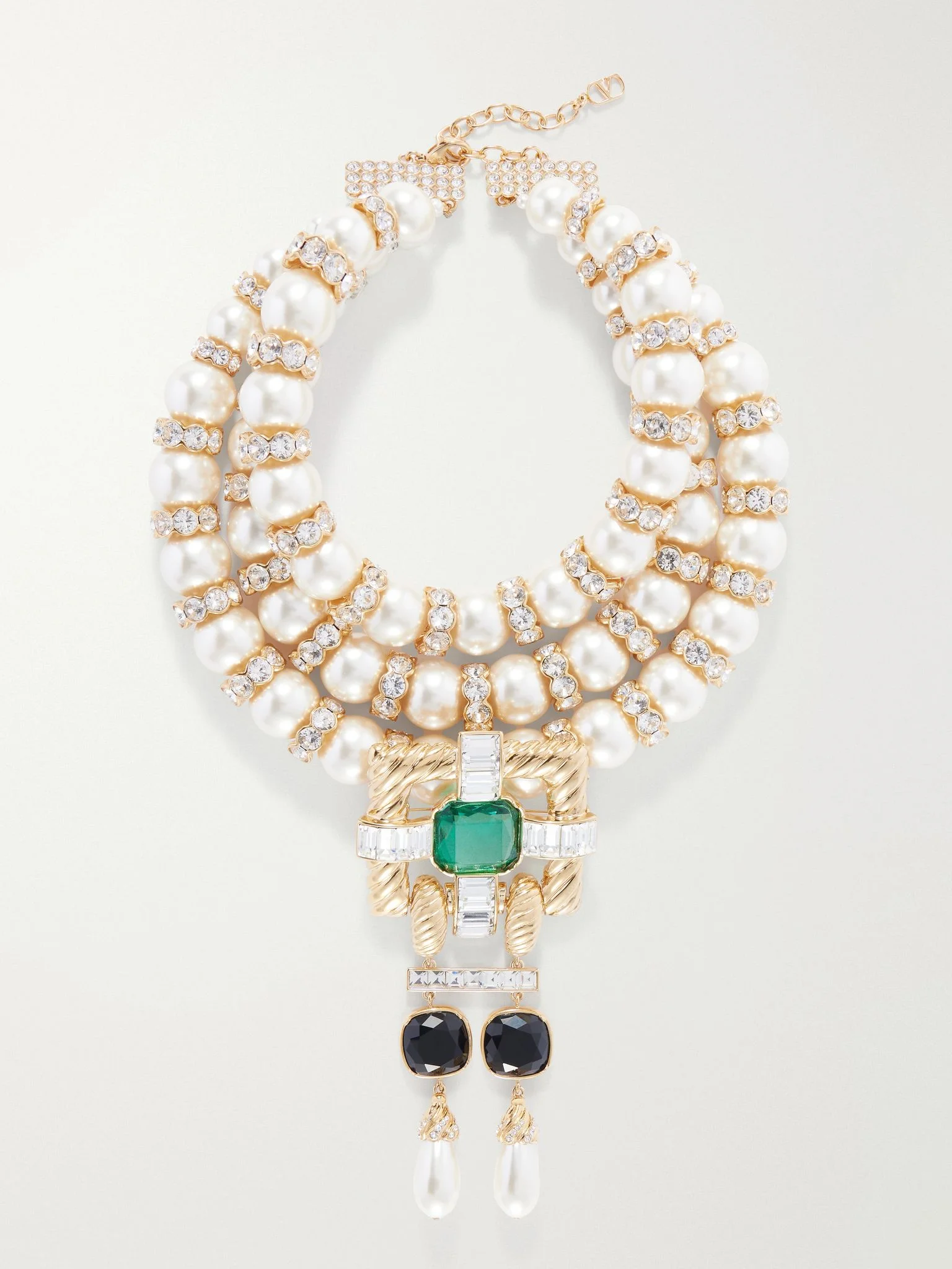Hypergoutte embellished gold-tone necklace Gold - 1