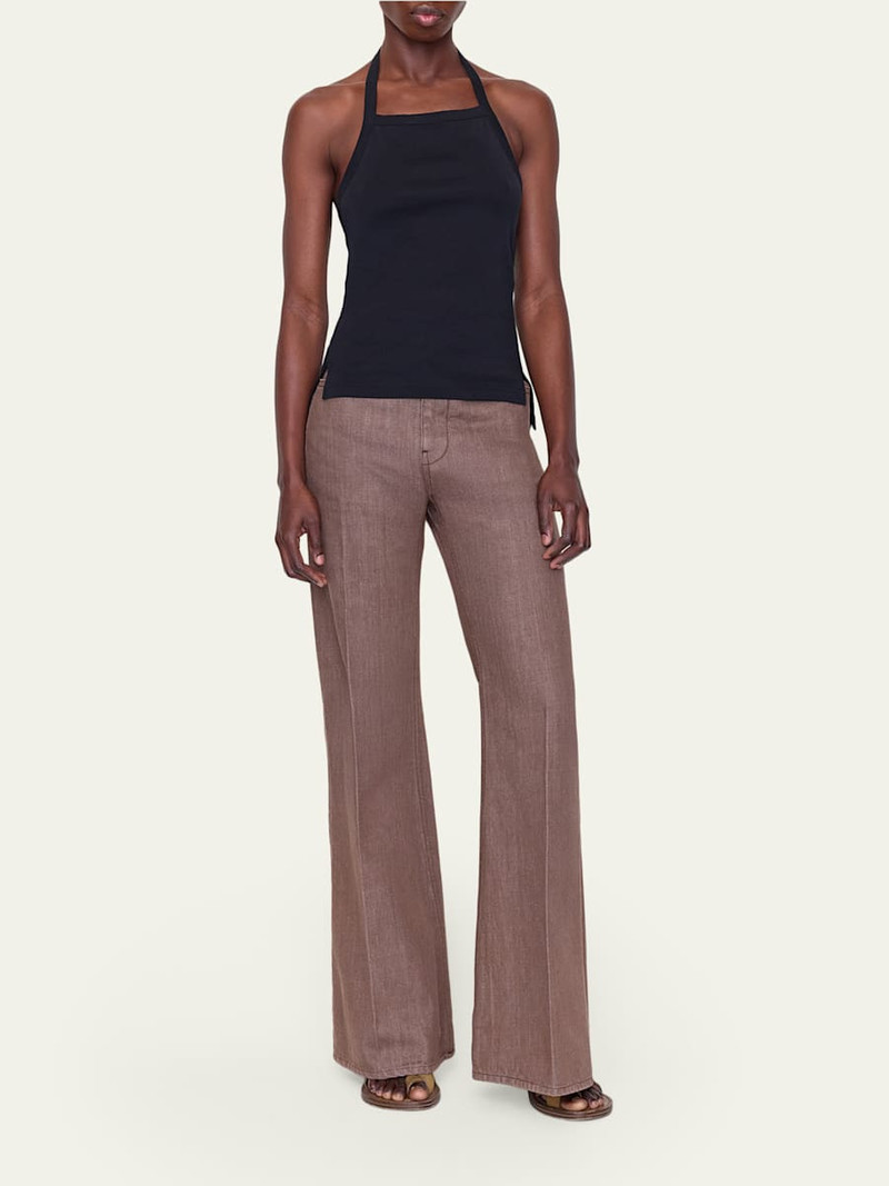 OSSOU Clovis Rib-Knit Halter Top outlook