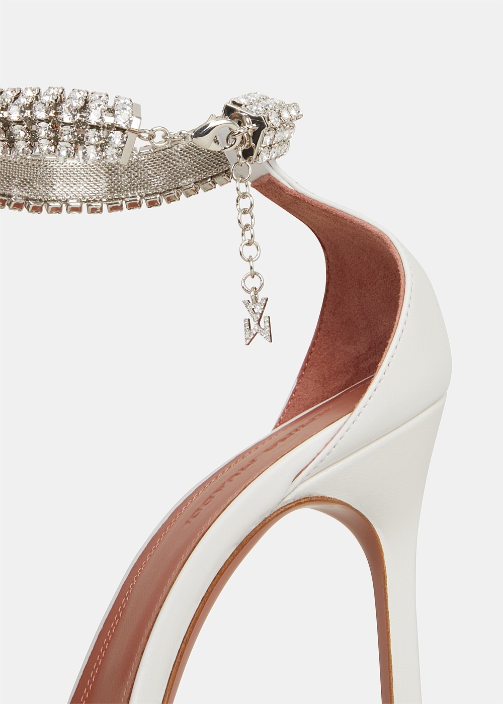 White Nappa Iman Sandals - 4