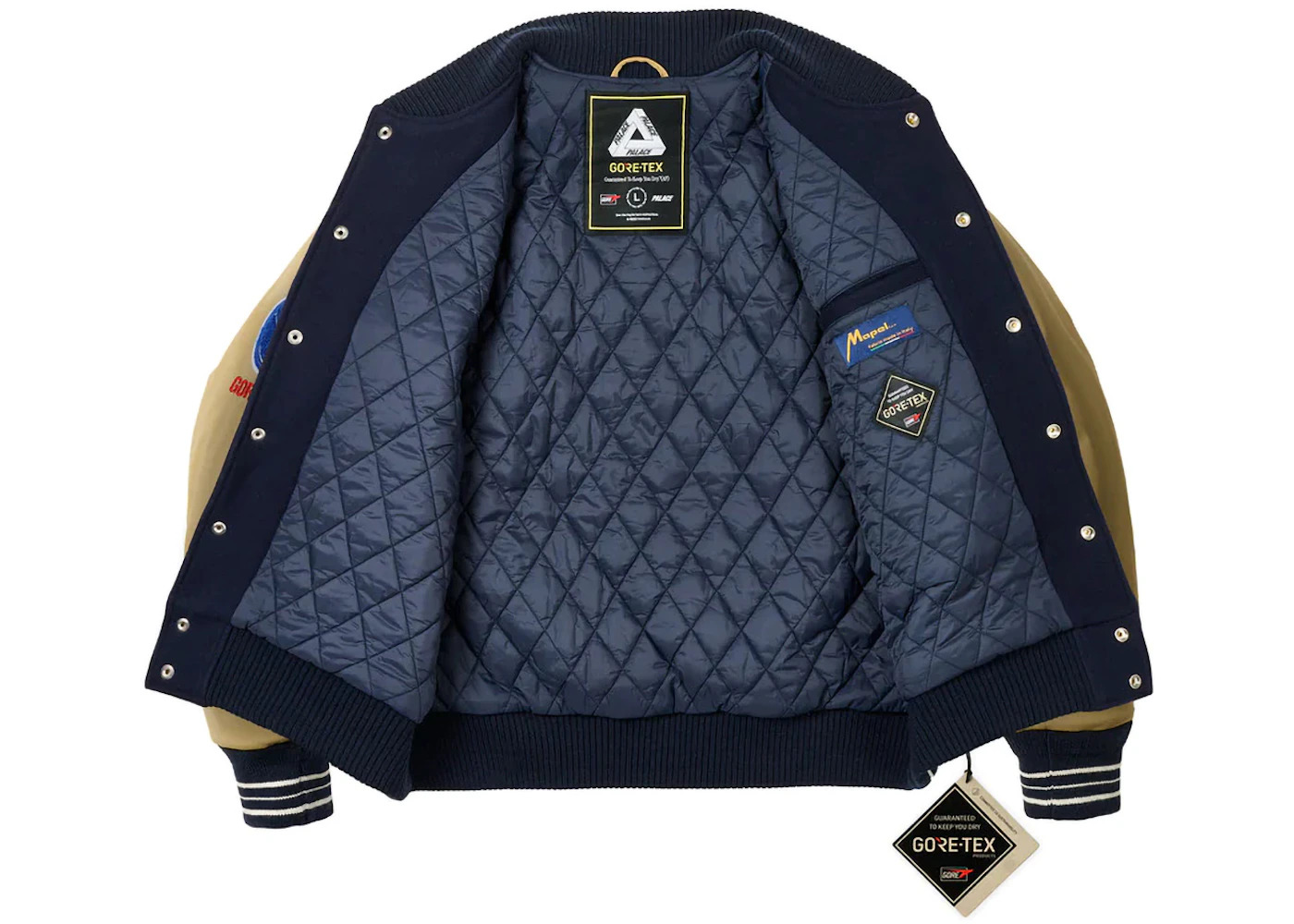 Palace GORE-TEX Going Further Varsity Jacket Navy - 2