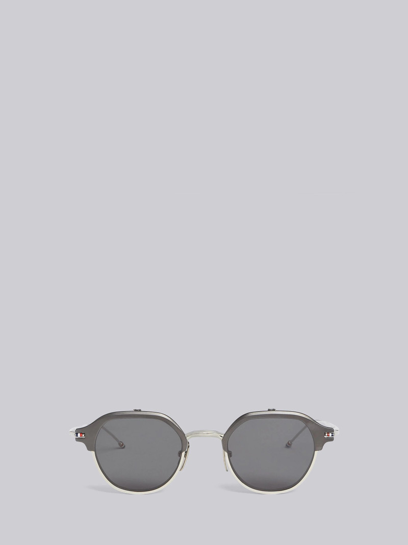 Silver & Black Iron Sunglasses 1