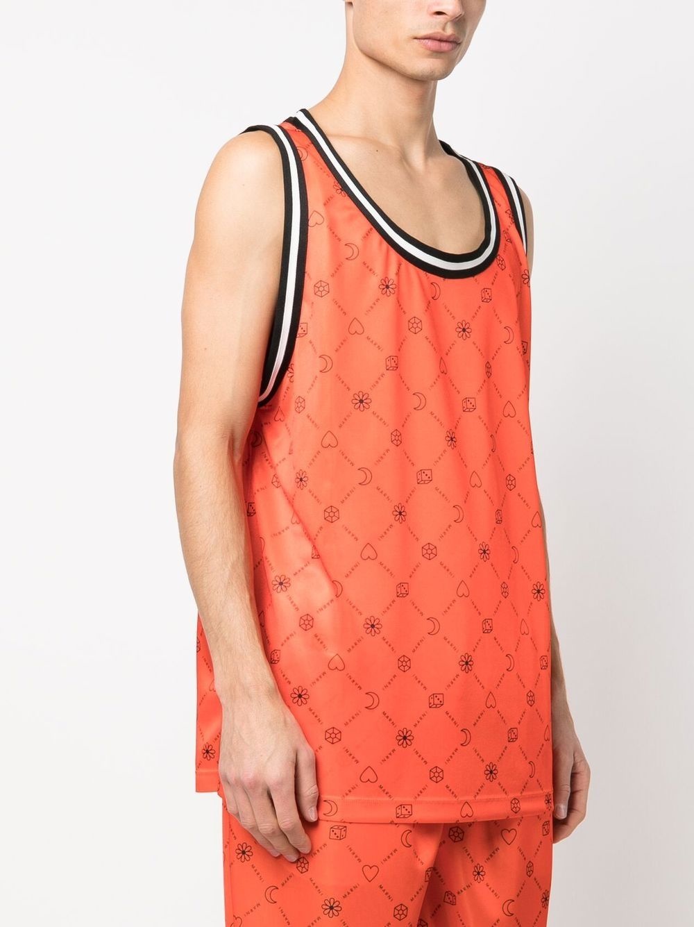 graphic-print vest top - 4