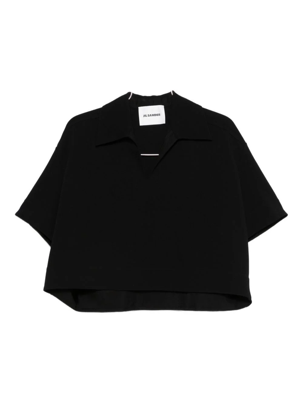 Cropped polo shirt - 1