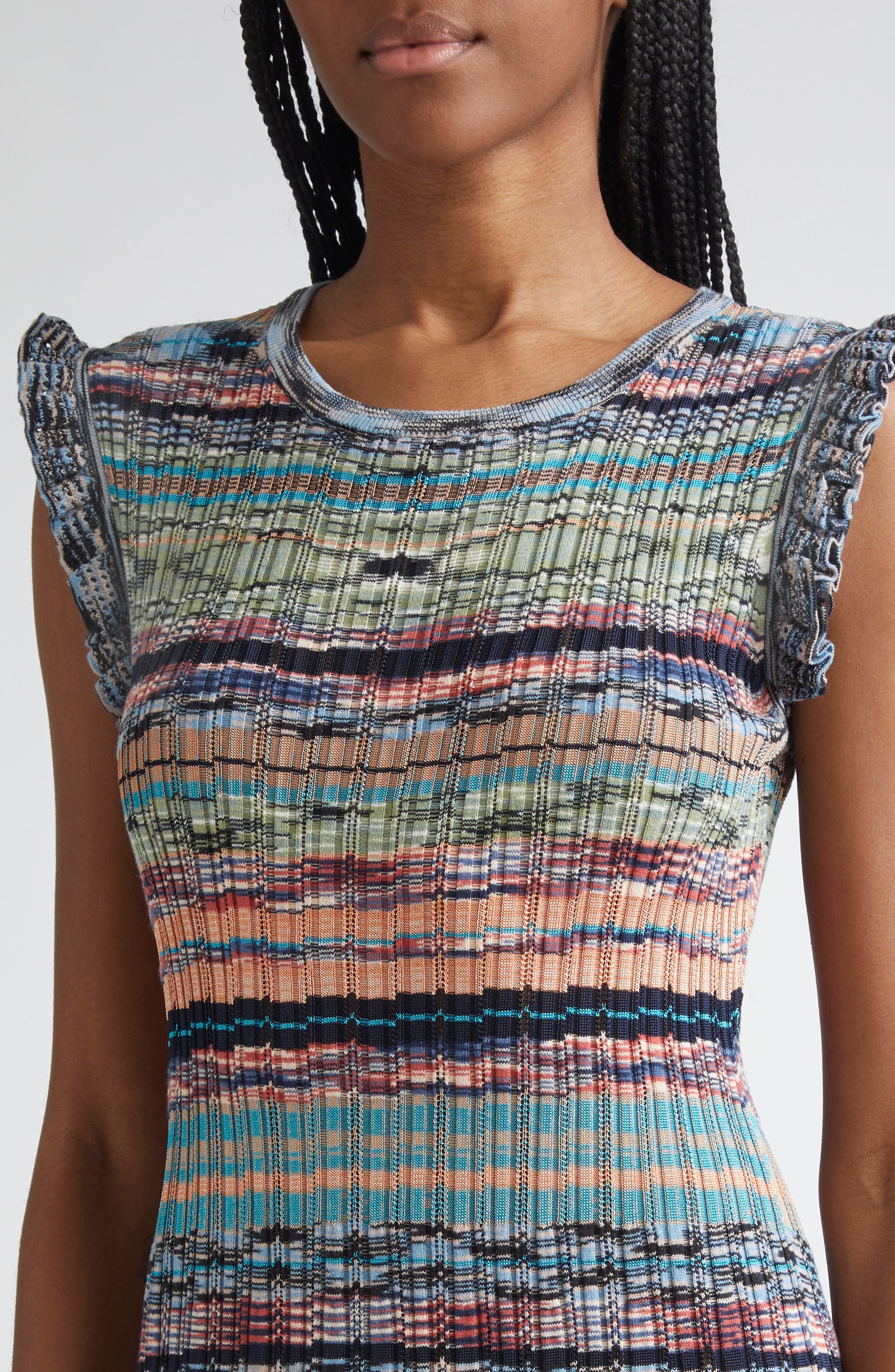 Ulla Johnson Ajak Sleeveless Knit Midi Dress in Azurite at Nordstrom - 4