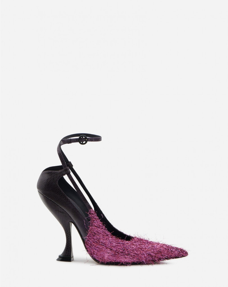 LEATHER AND LUREX RITA PUMPS - 1