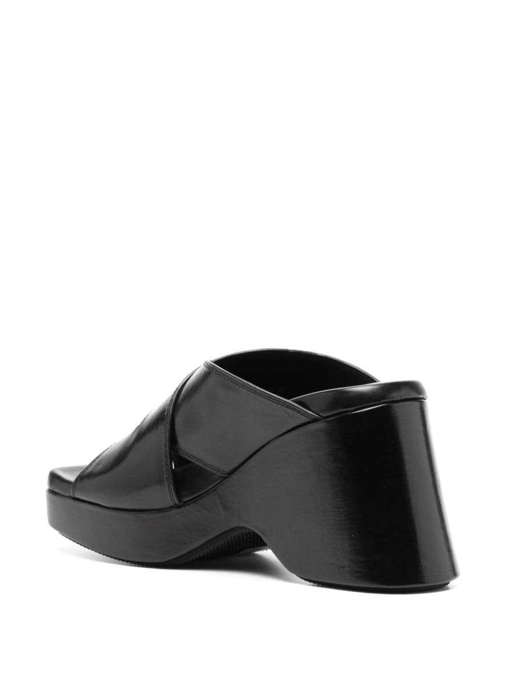 Float 105mm platform leather sandals - 3