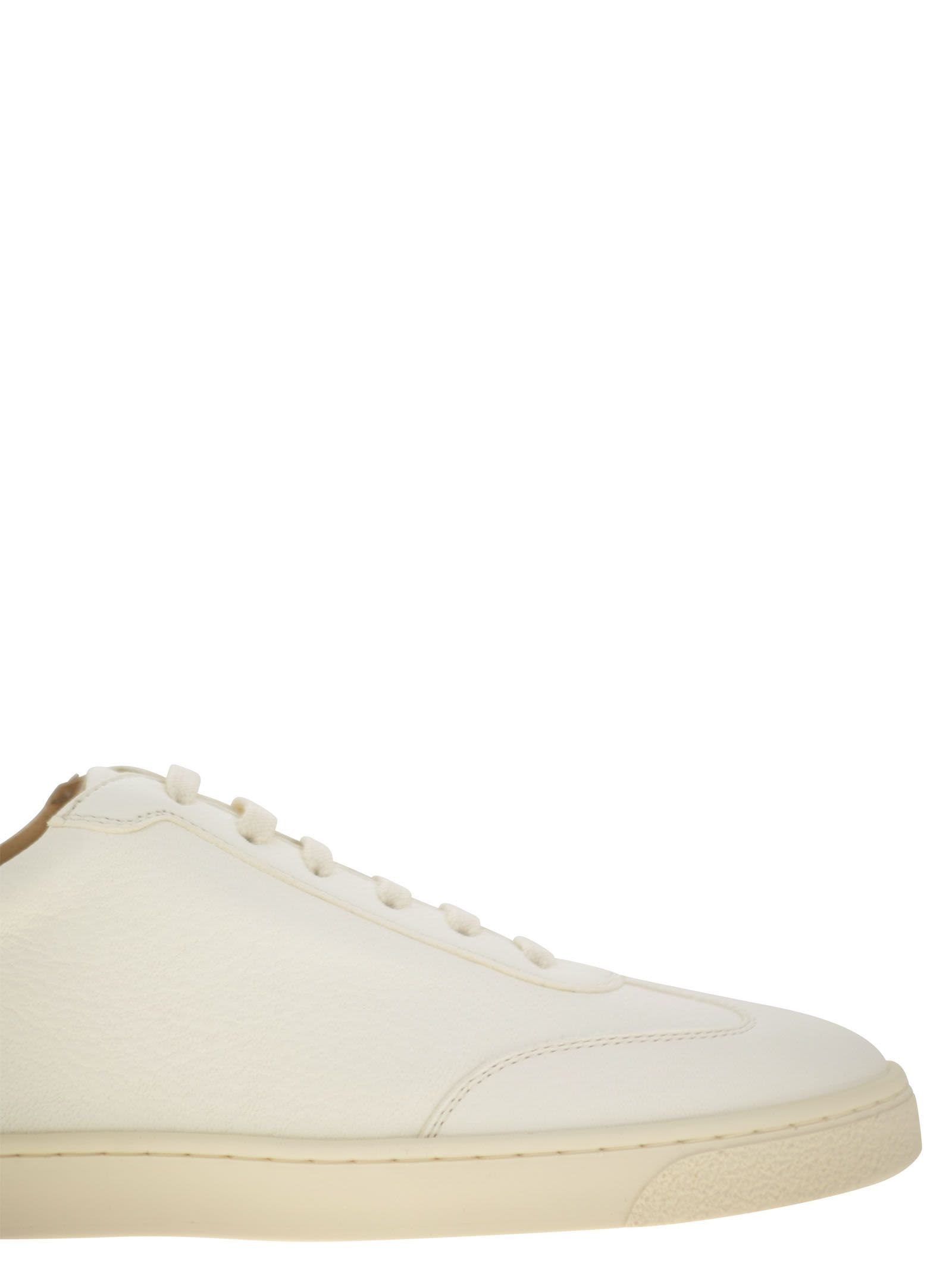 Brunello Cucinelli Men Deerskin Trainers With Latex Sole - 6
