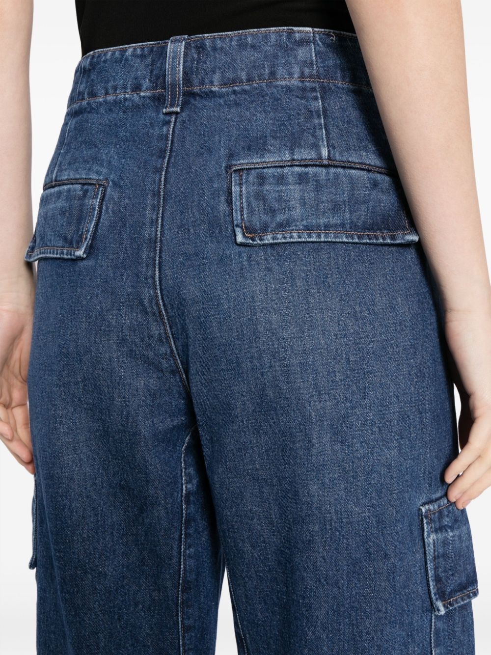 Delena high-waisted cargo jeans - 5