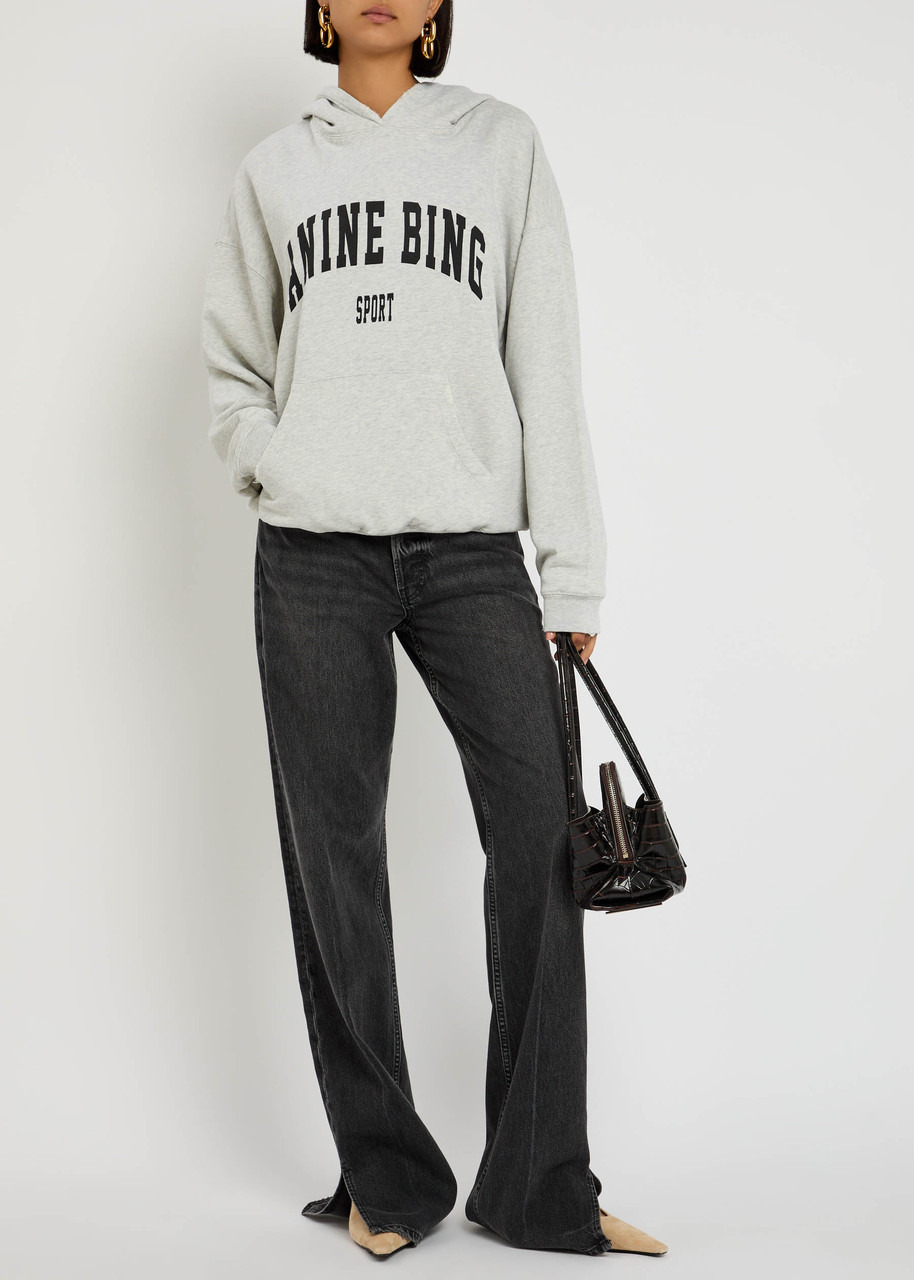 Anine Bing Harvey Hooded Cotton Sweatshirt - 4