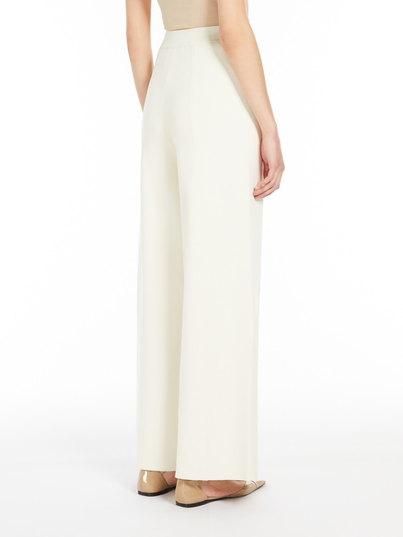 ASSIRO Wide-leg viscose knit trousers 4