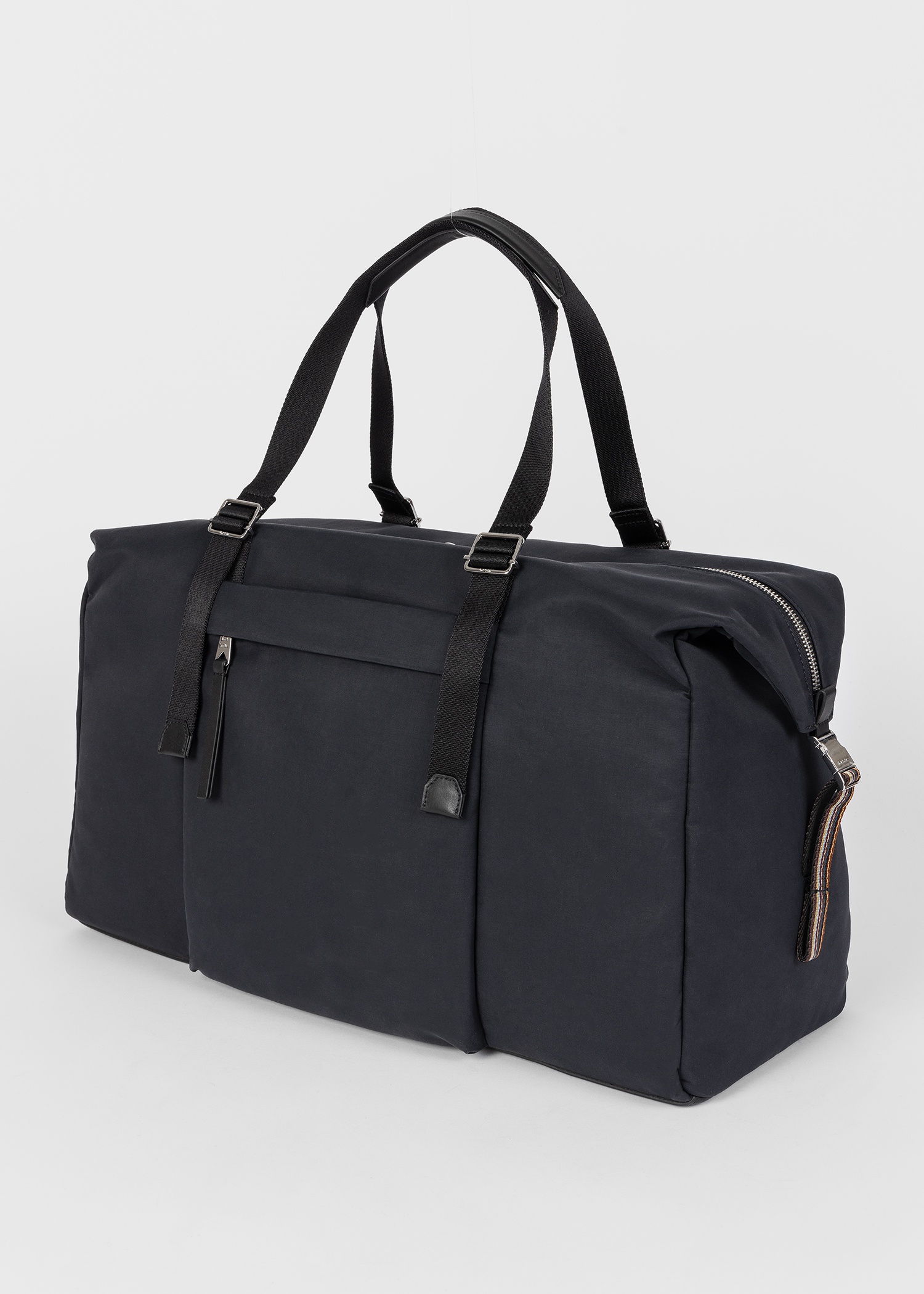 Navy Cotton-Blend Canvas Holdall - 5