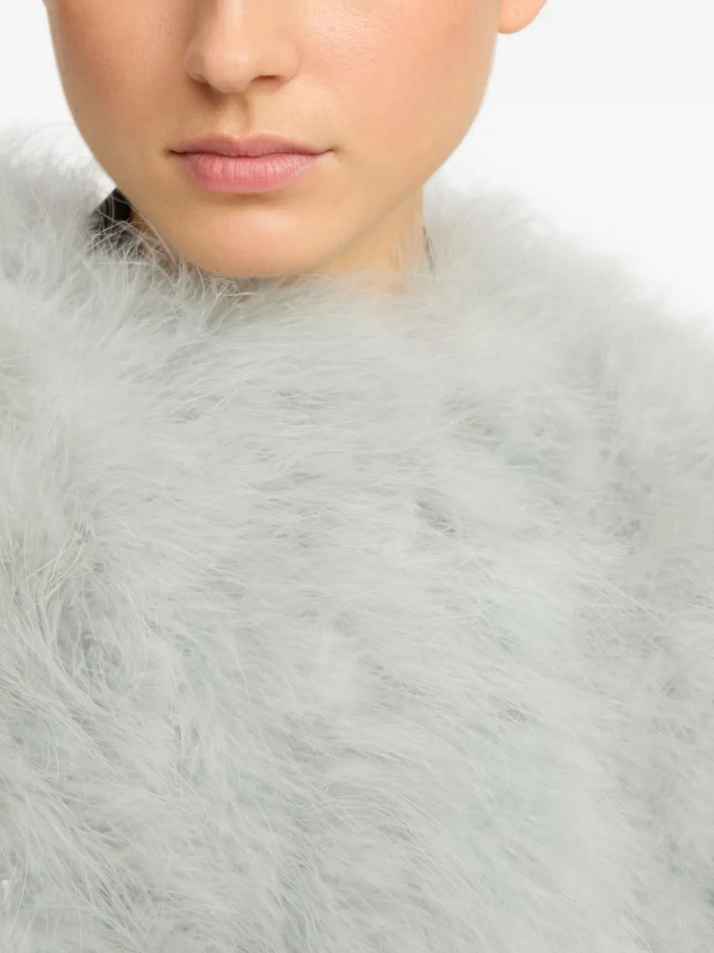 YVES SALOMON - Women Delicate Fluffy Coat - 4