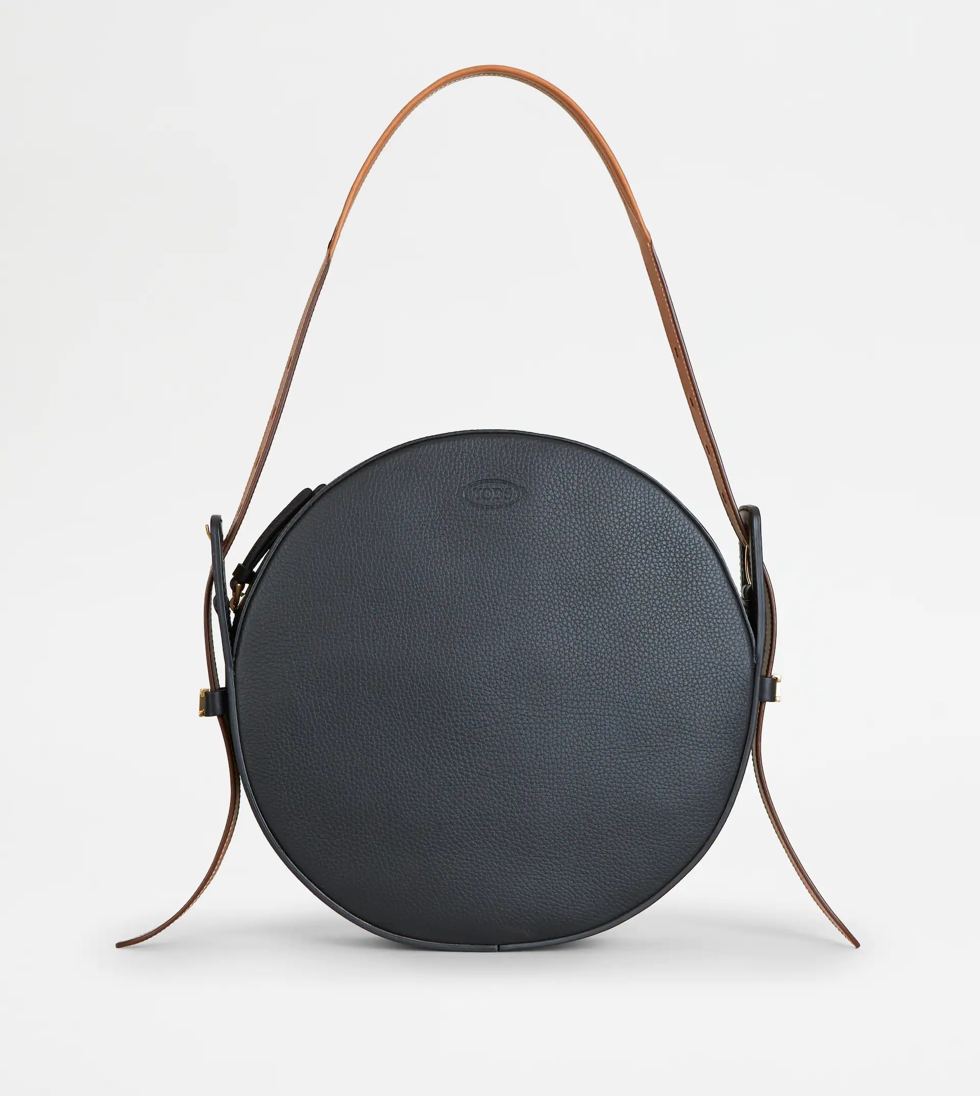 CROSSBODY BAG IN LEATHER SMALL - BLACK - 1