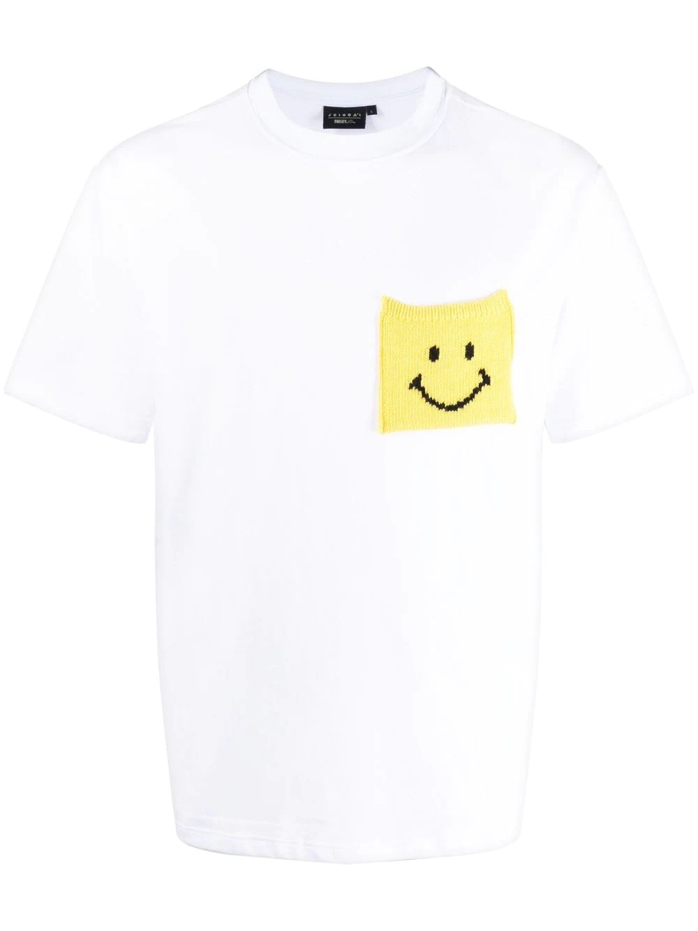 Smiley face patch-detail T-shirt - 1